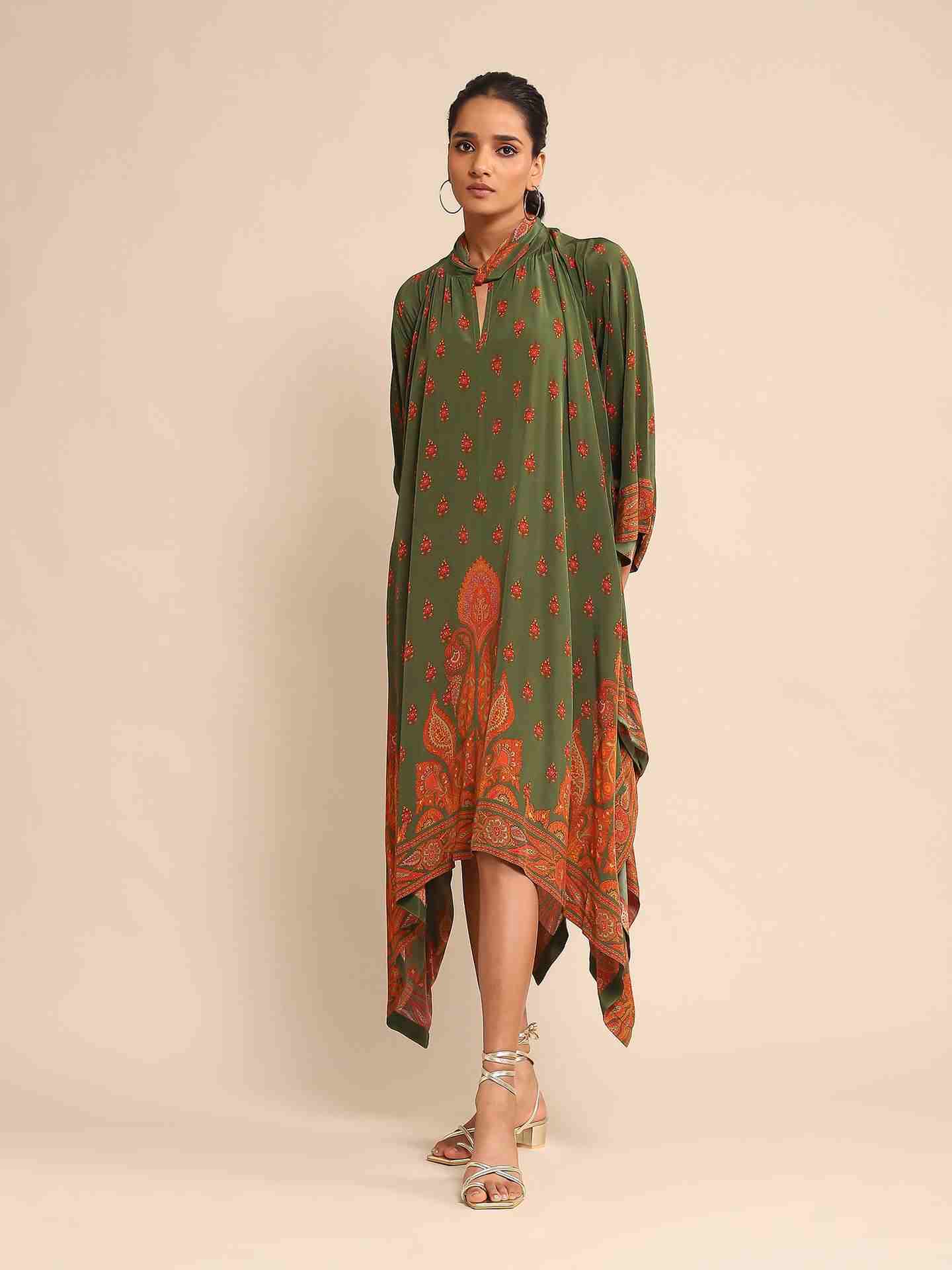 Olive & Rust Farzana Kaftan