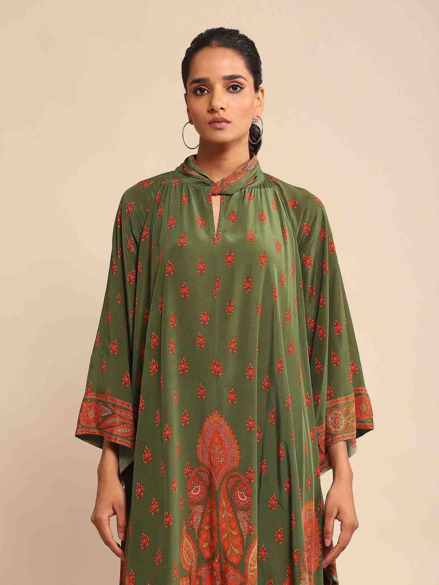 Olive & Rust Farzana Kaftan