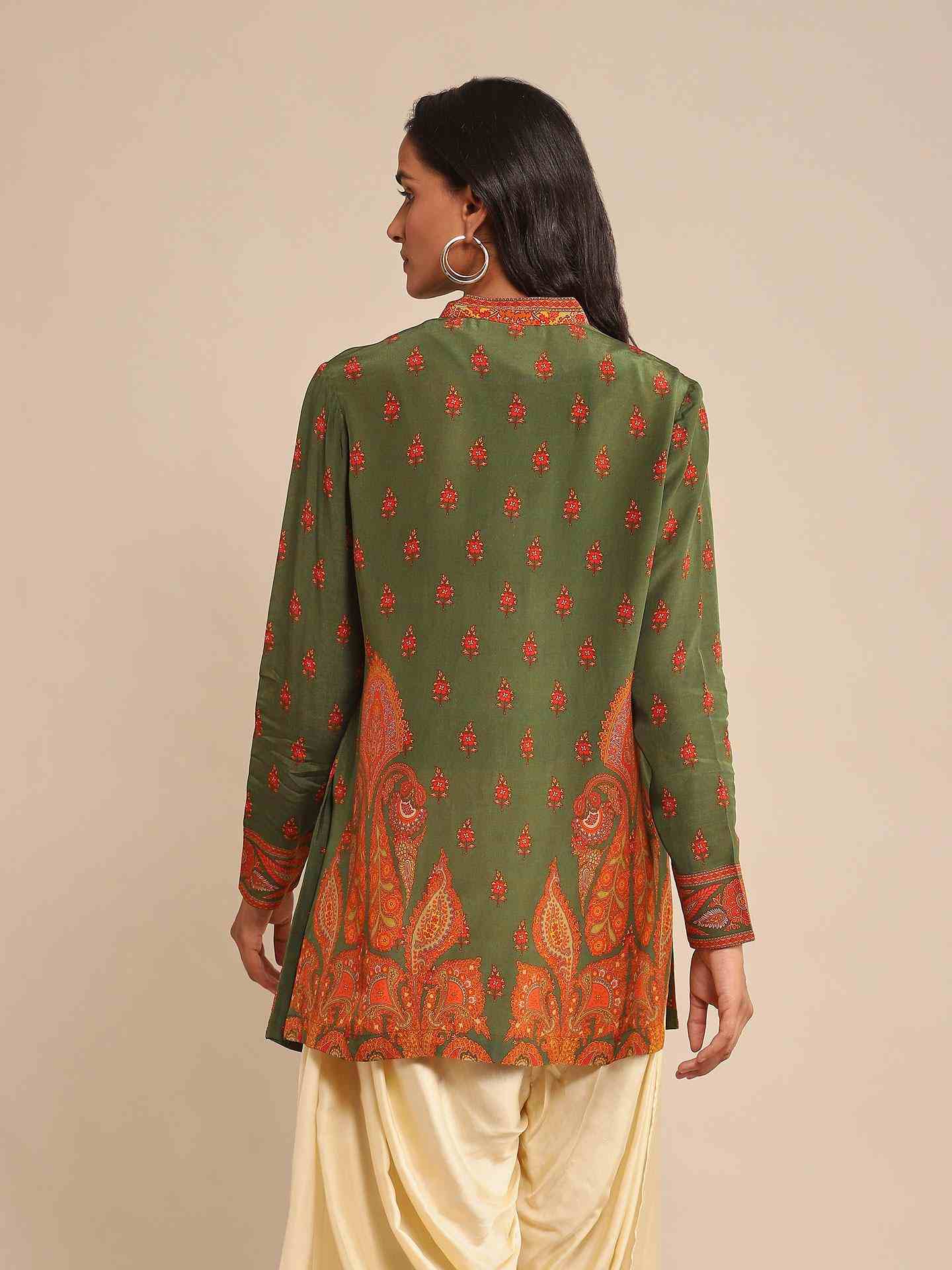 Olive & Rust Farzana Kurti