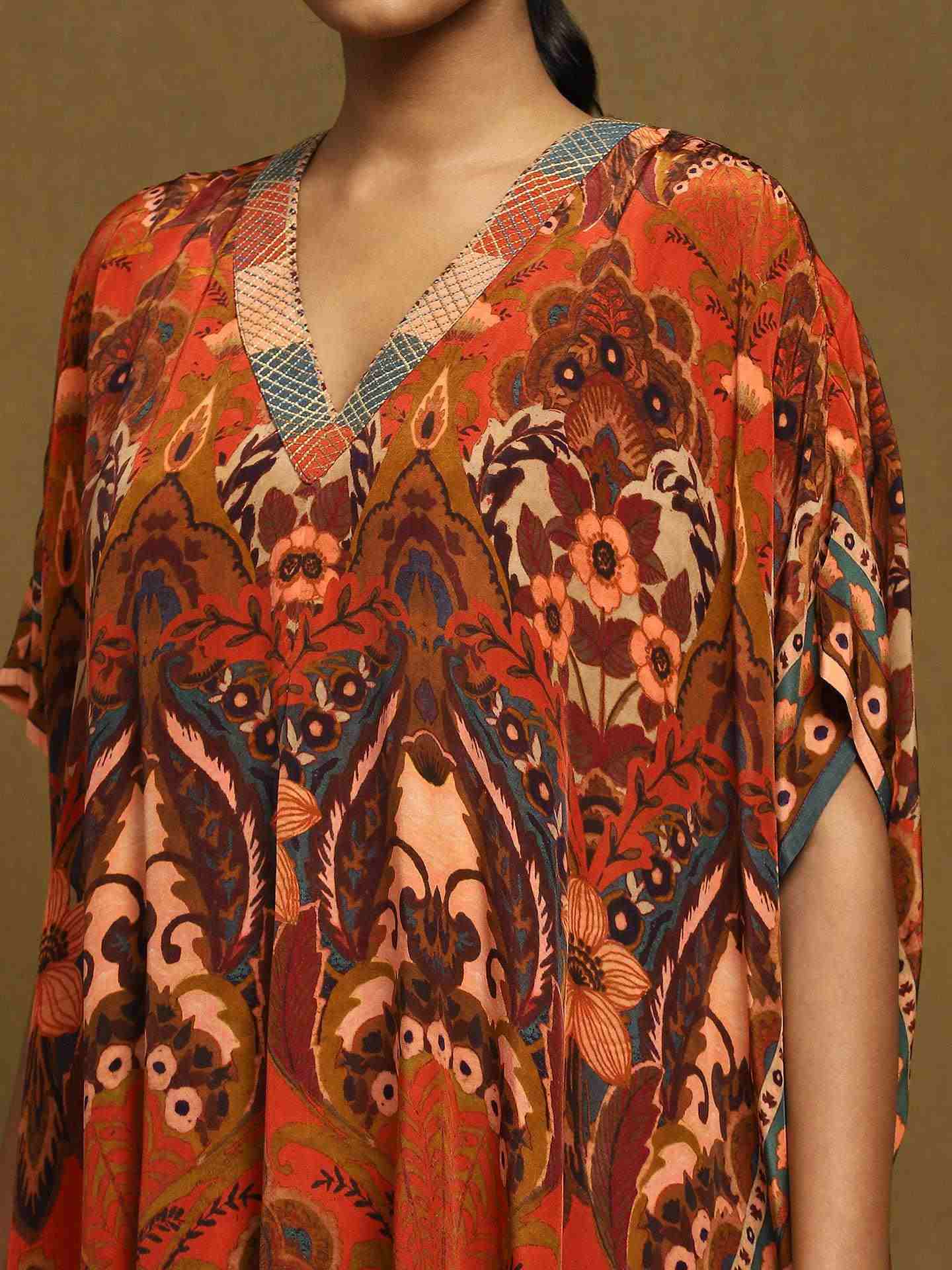Rust Mandala Kurti