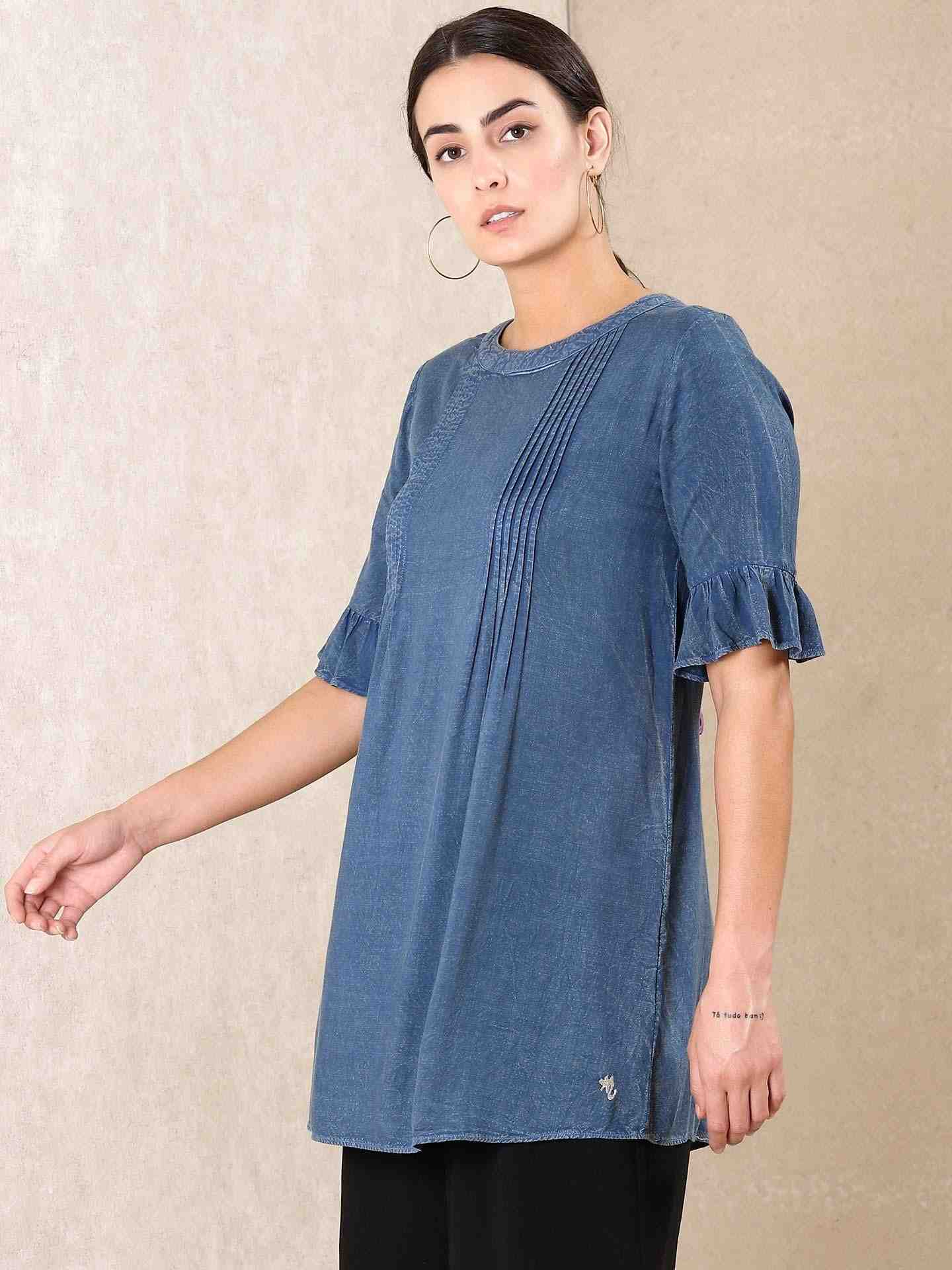Indigo Modern Minimalist Kurti