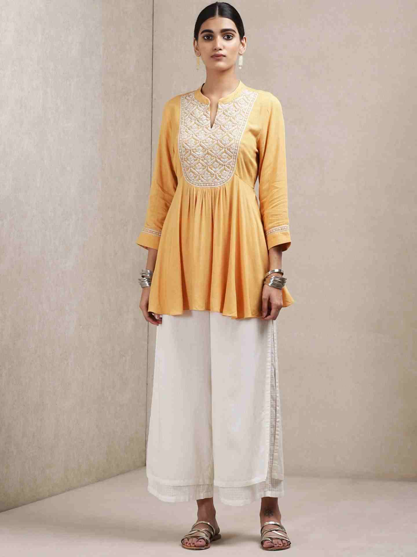 Yellow Dor Kurti