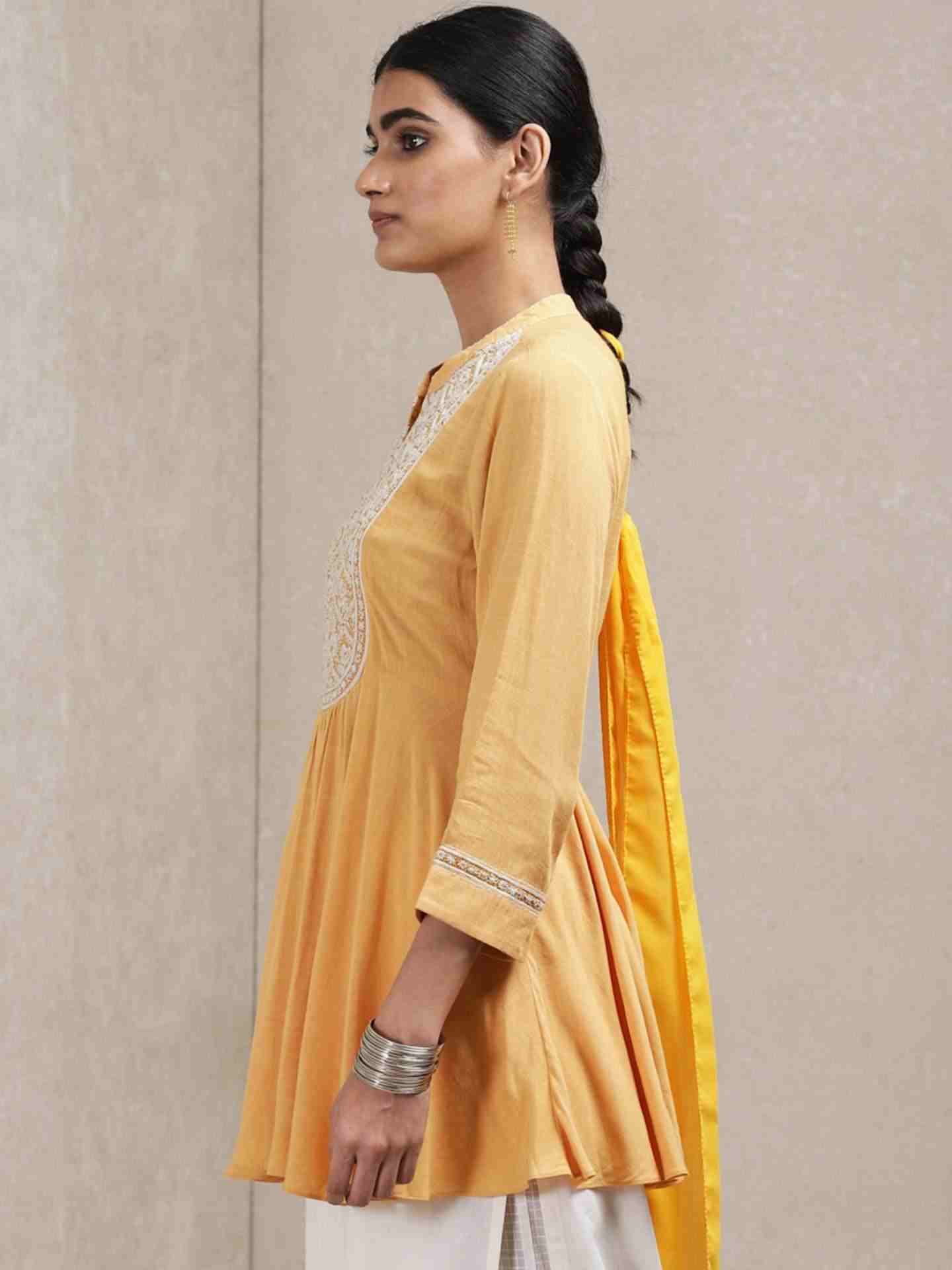 Yellow Dor Kurti