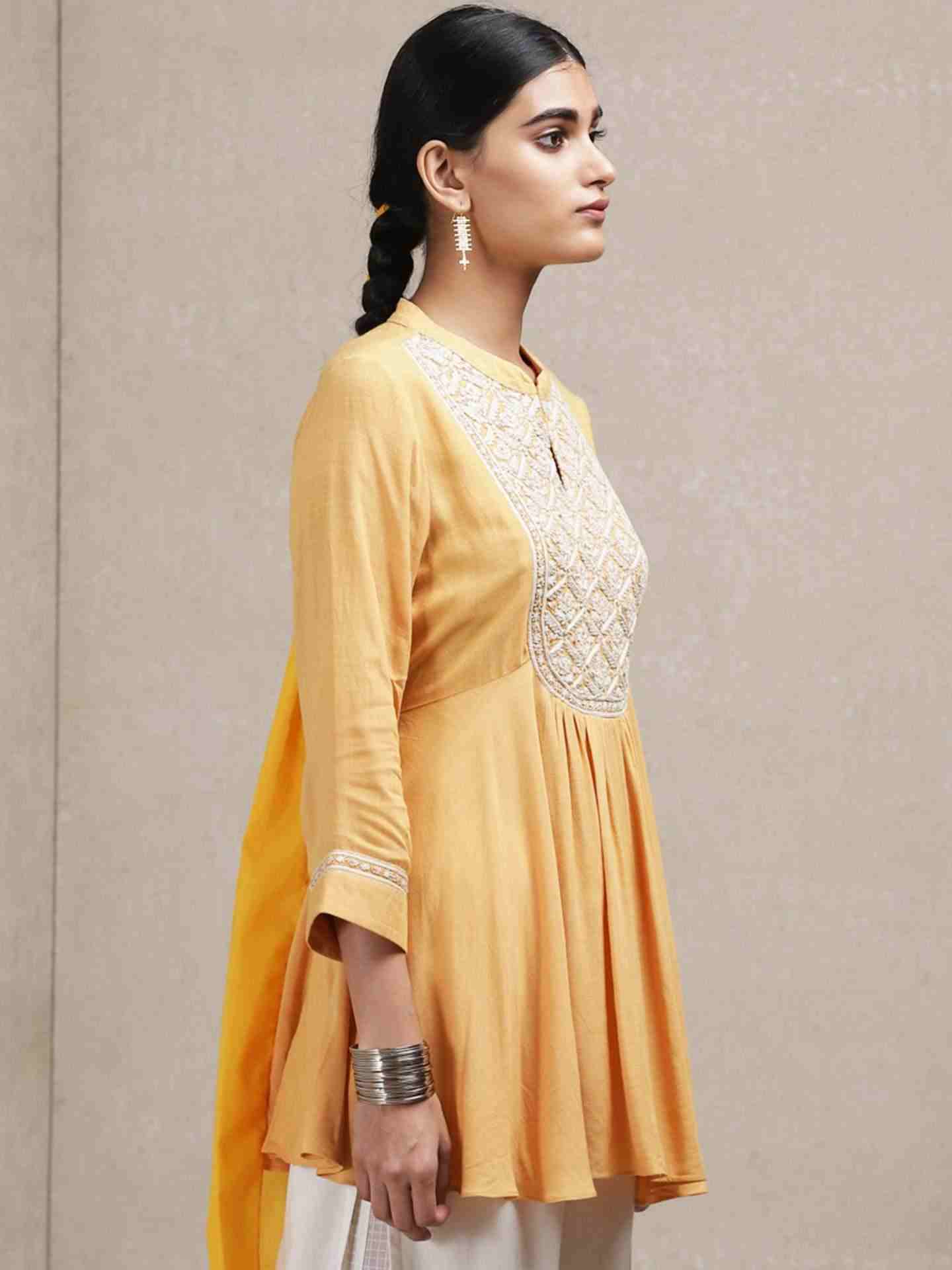 Yellow Dor Kurti
