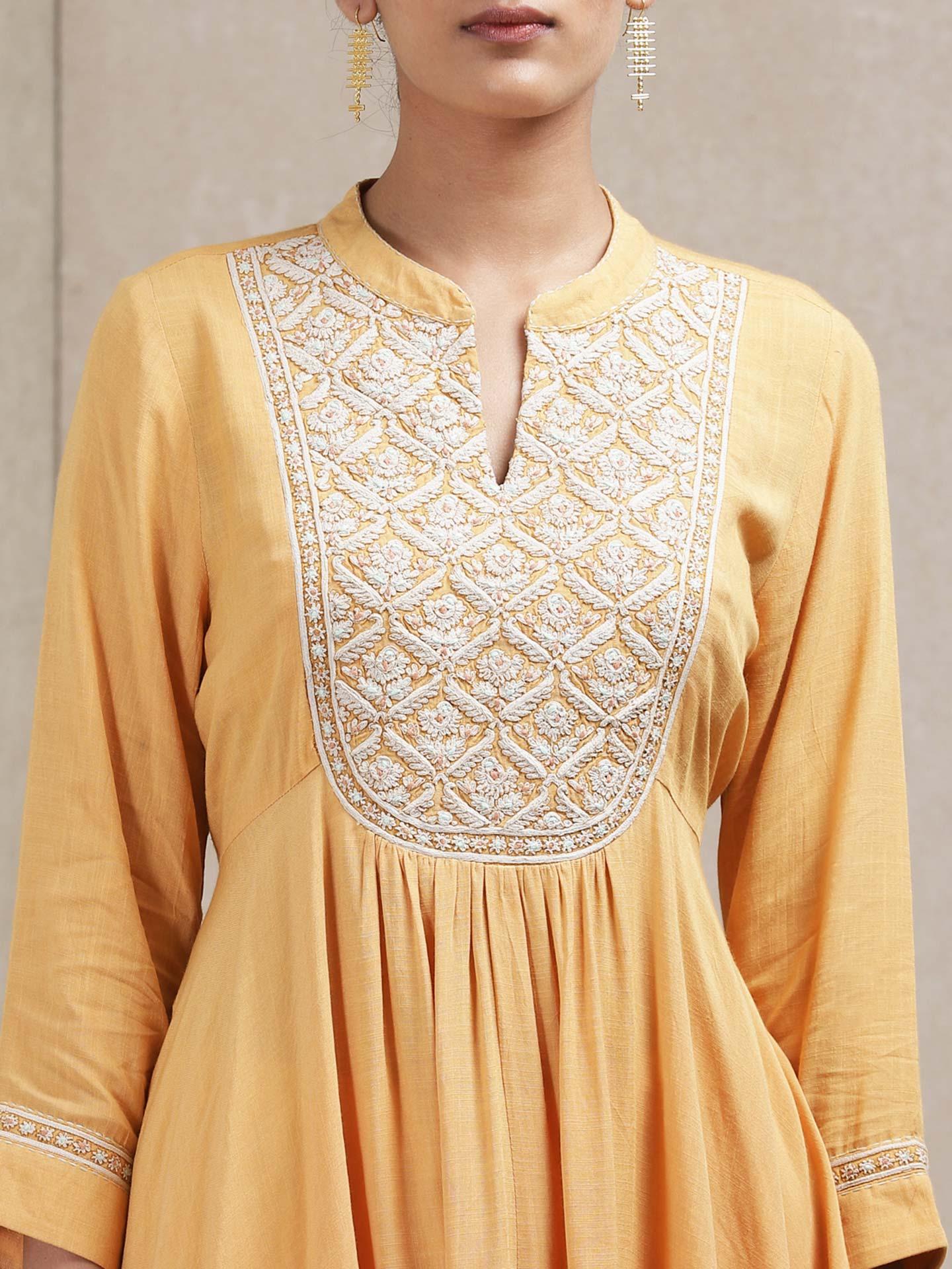 Yellow Dor Kurti