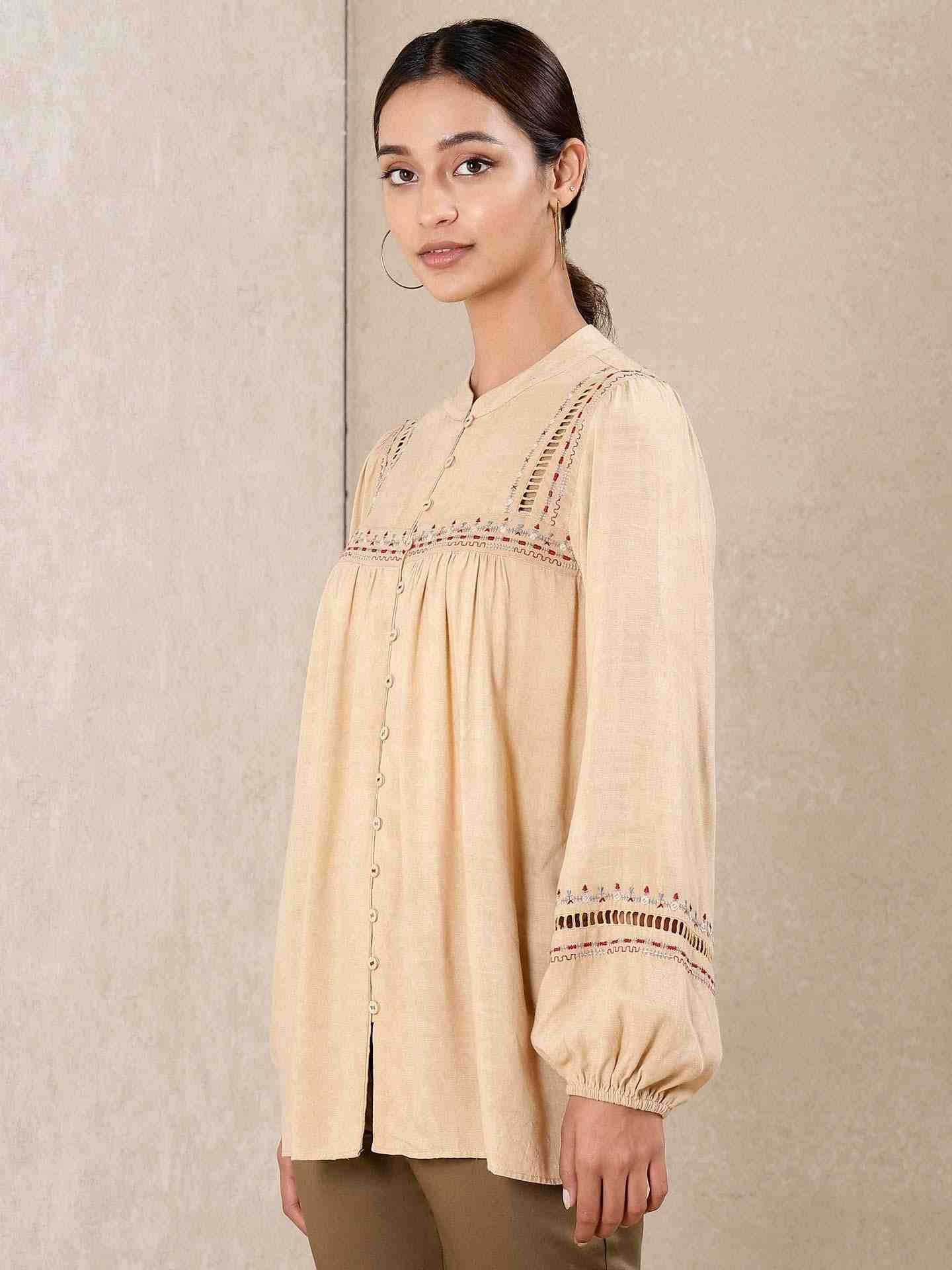 Beige Modern Minimalist Kurti
