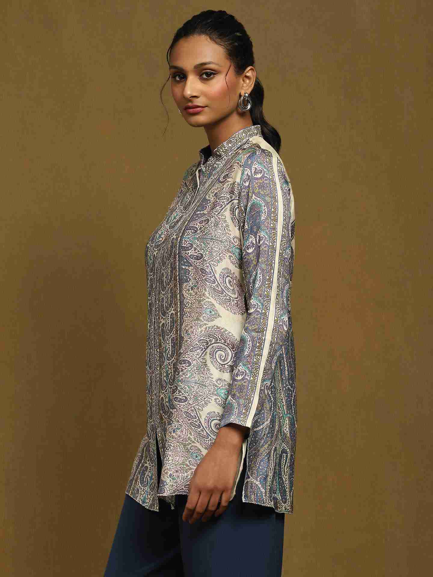 Off White Joshika Kurti