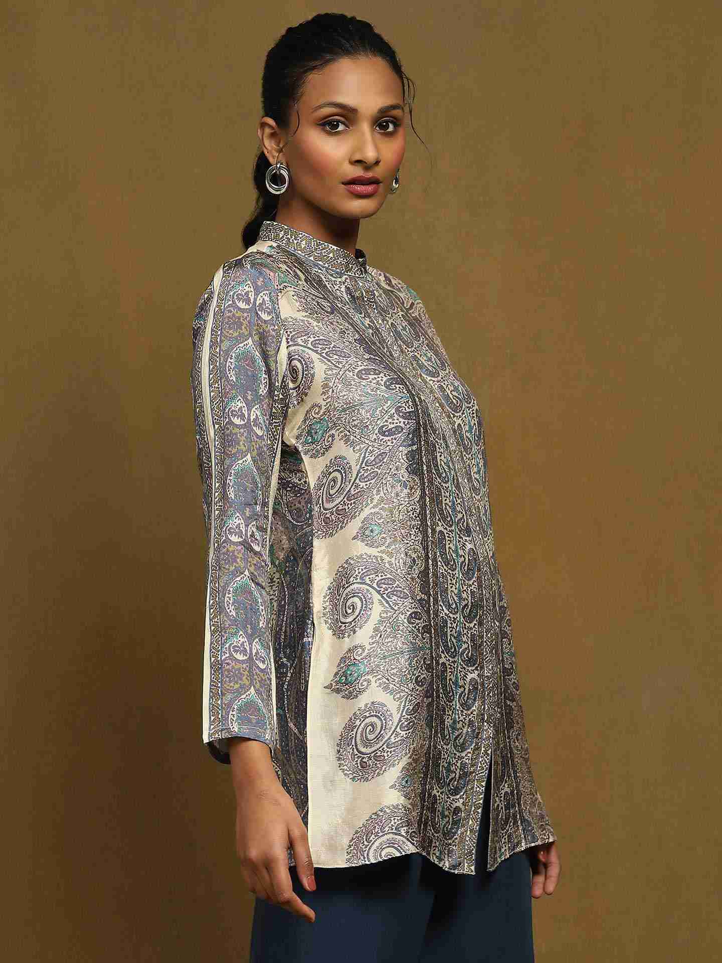 Off White Joshika Kurti