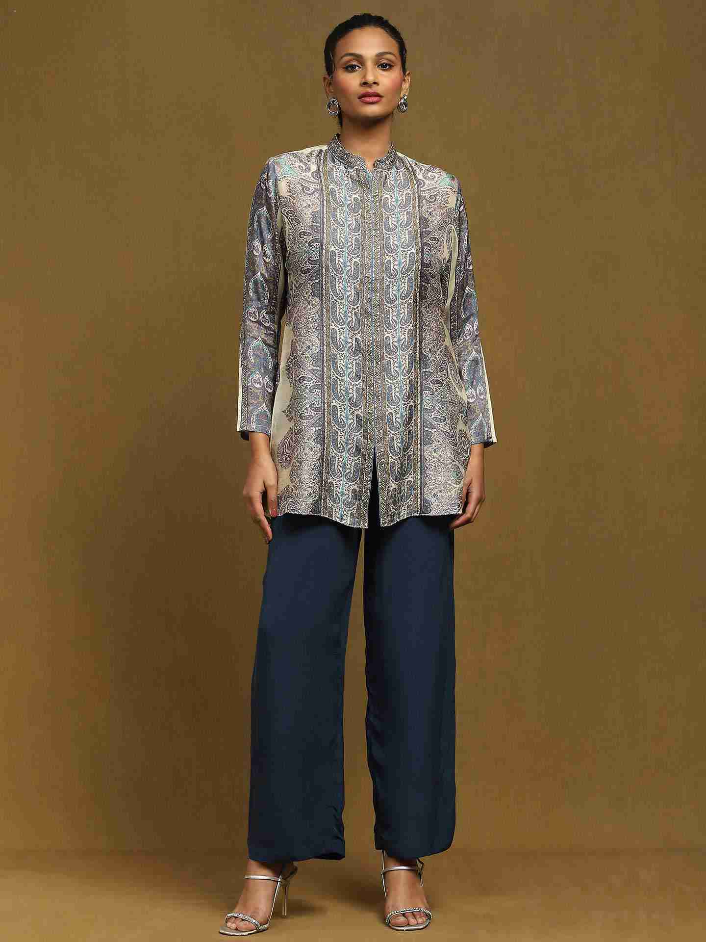 Off White Joshika Kurti