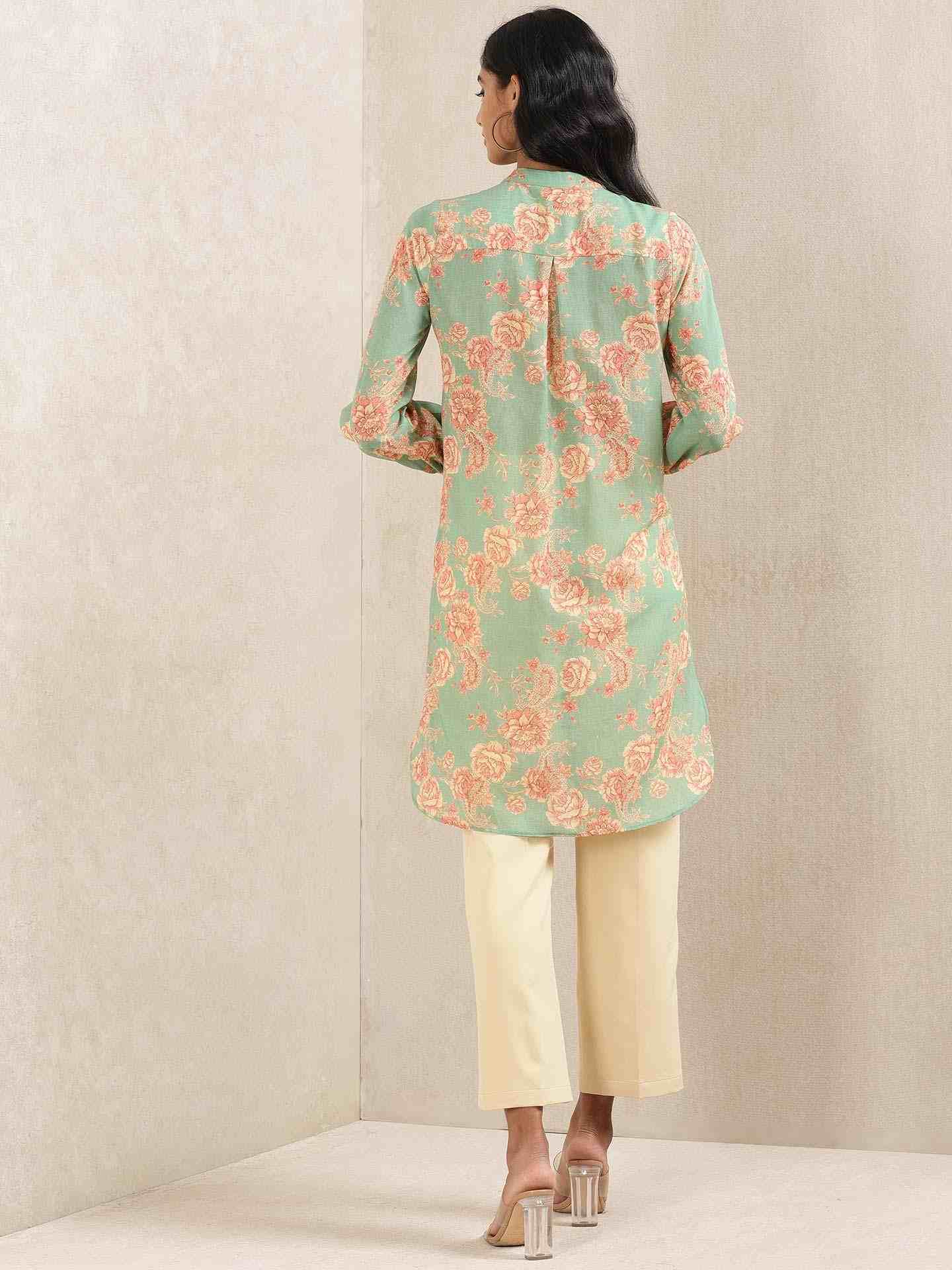 Green Kanak Kurti