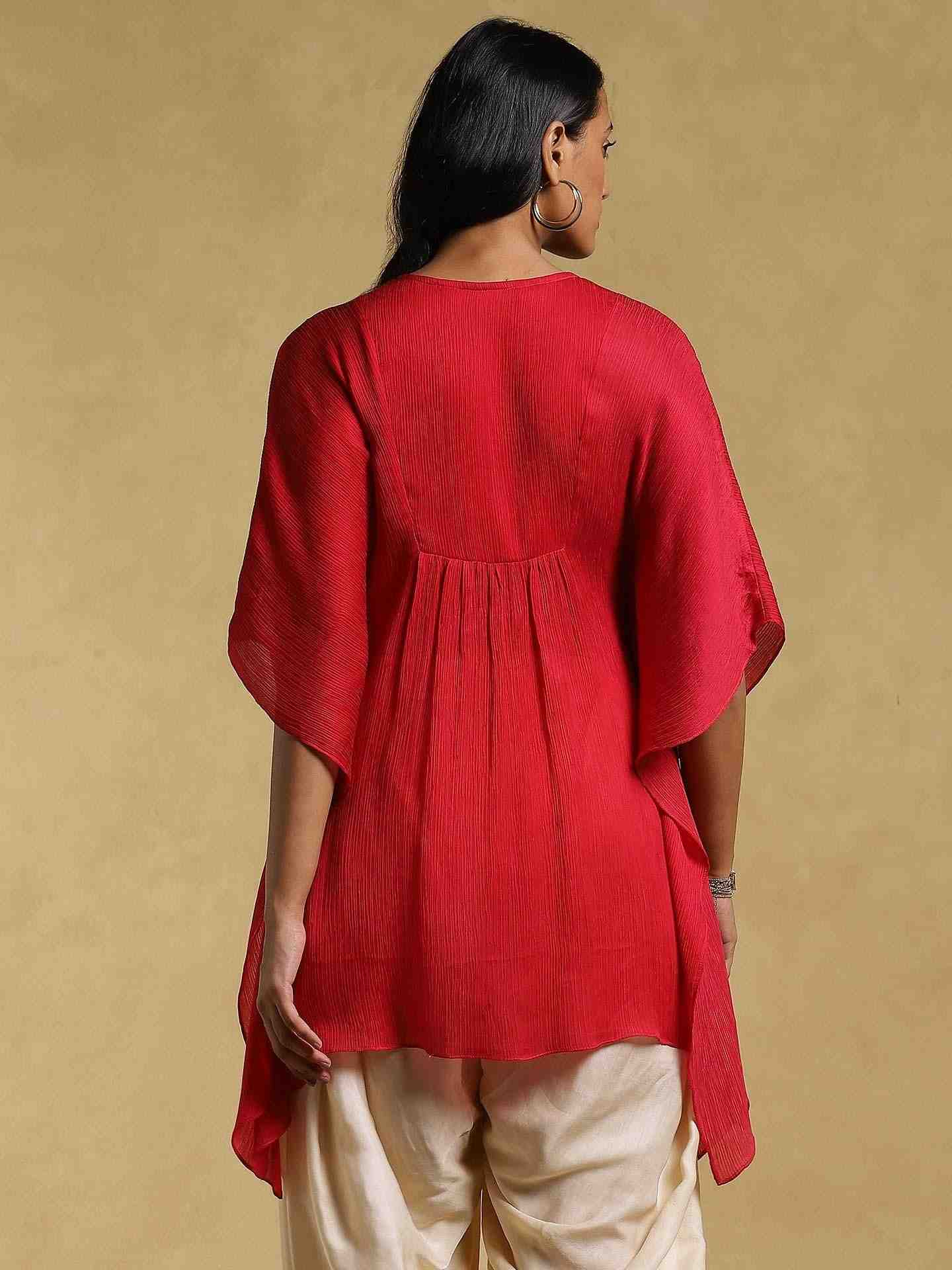 Red Ethereal Kurti