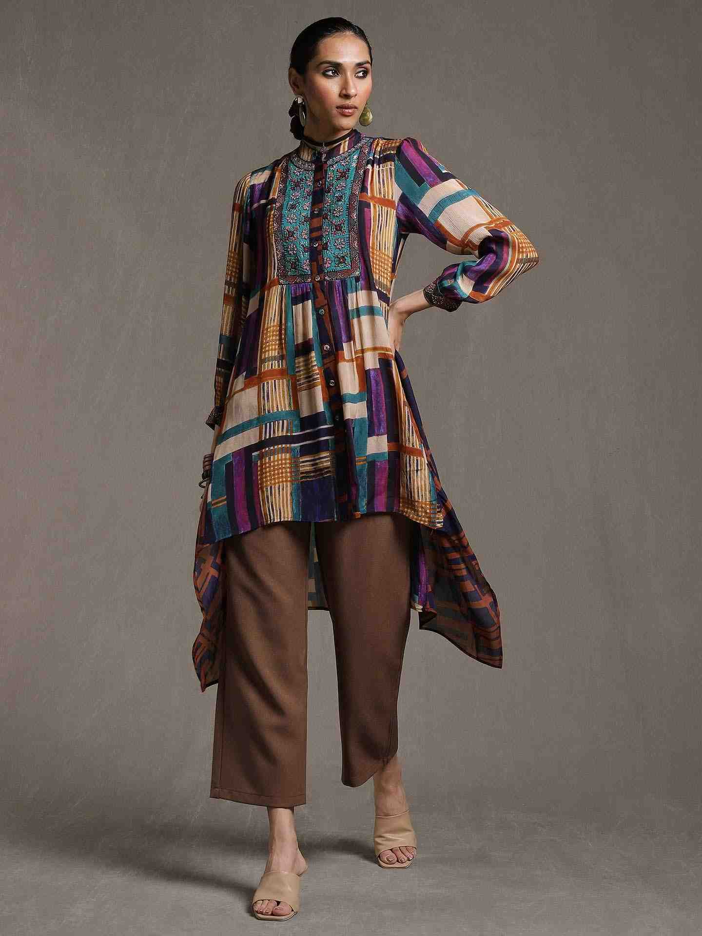 Multi-Color Cleopatra Kurti