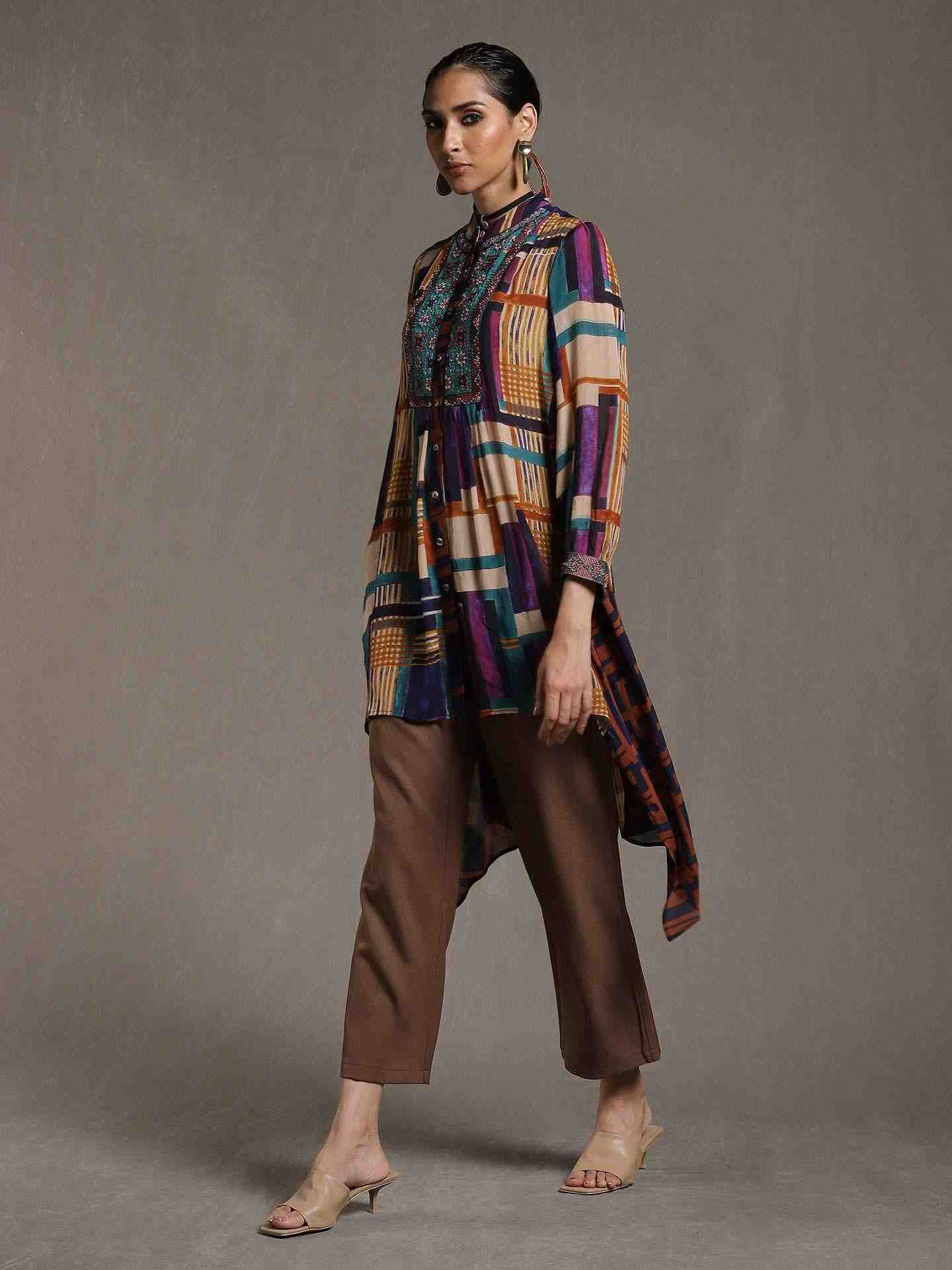 Multi-Color Cleopatra Kurti