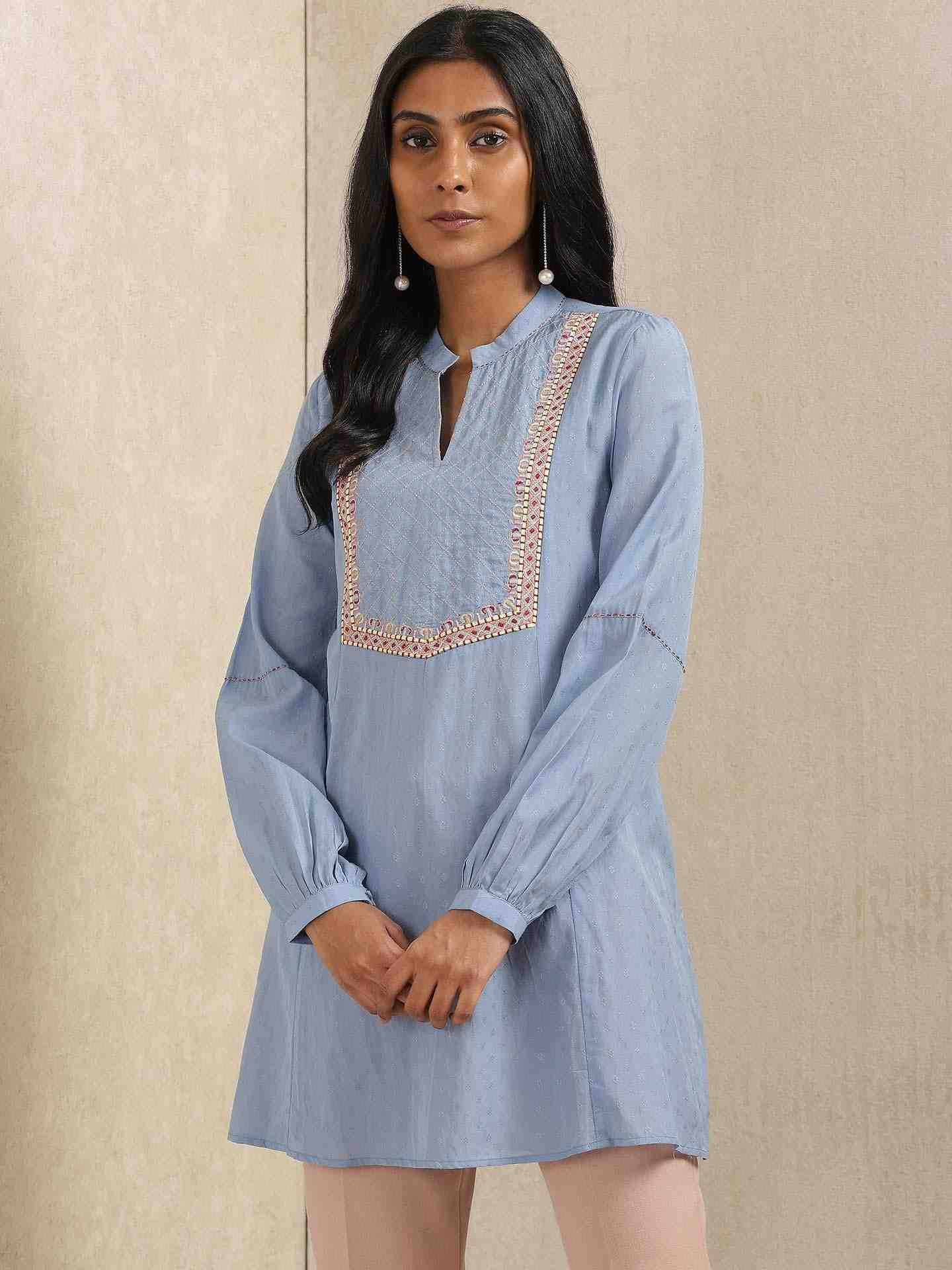 Blue Quint Kurti