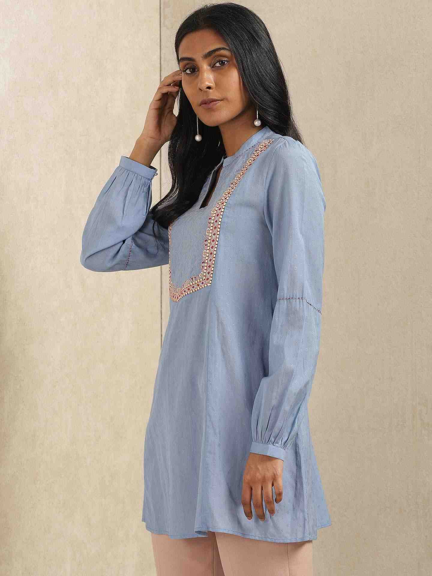 Blue Quint Kurti