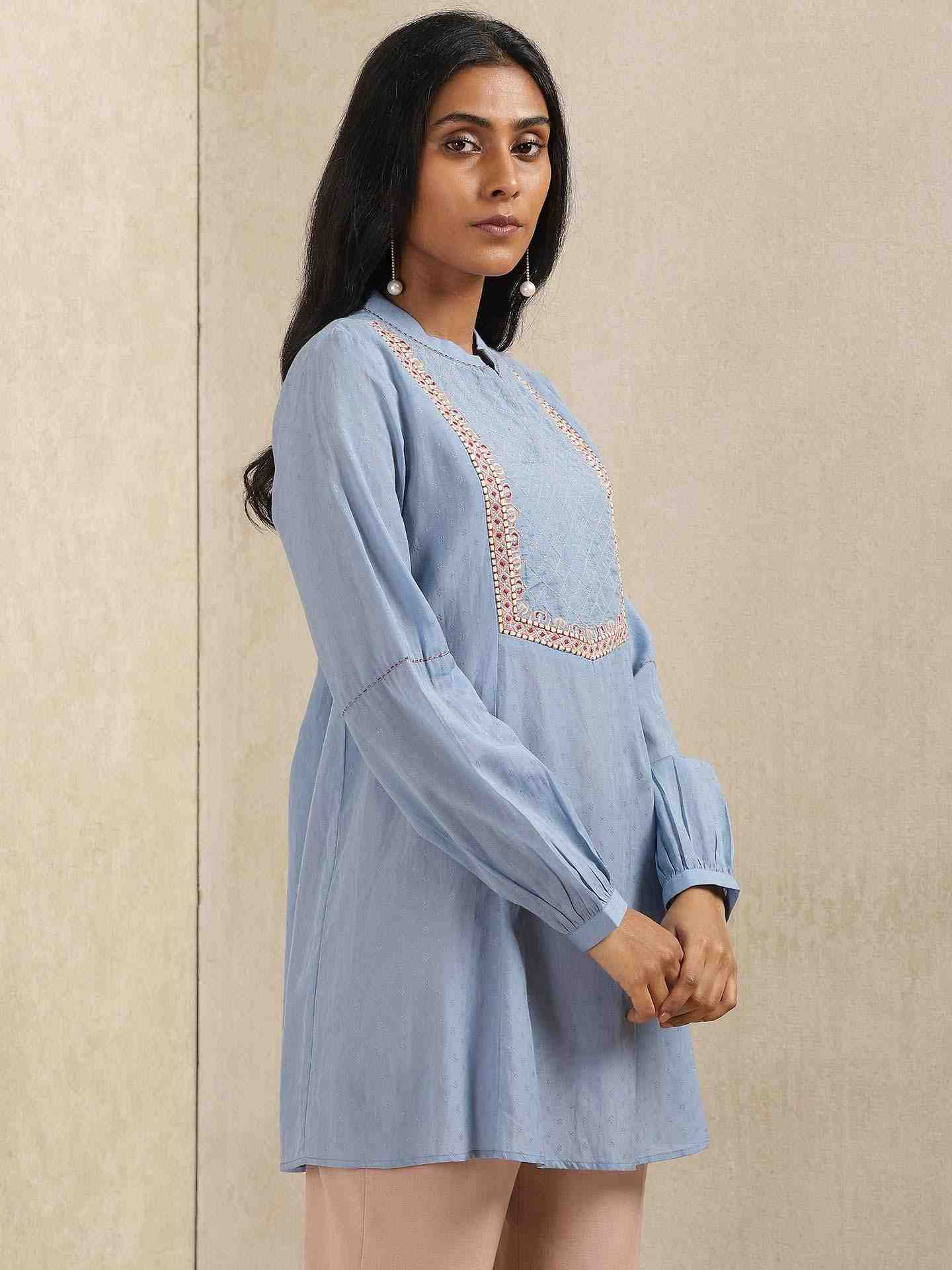 Blue Quint Kurti