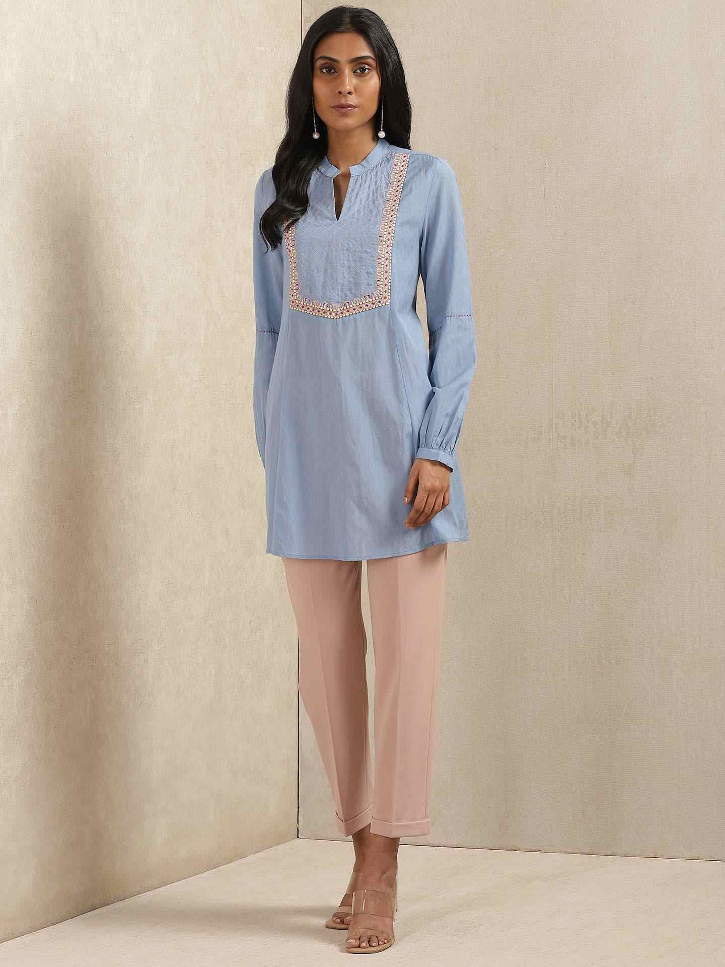 Blue Quint Kurti