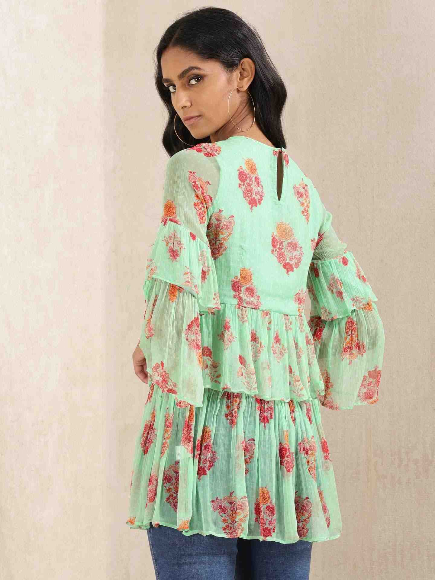 Mint Keya Allover Kurti