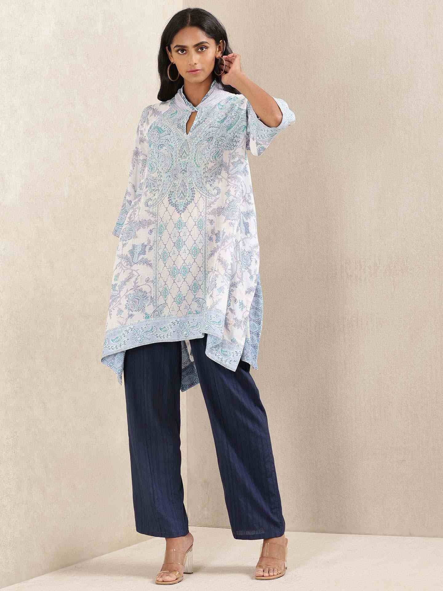 Blue Charulekha Kurti