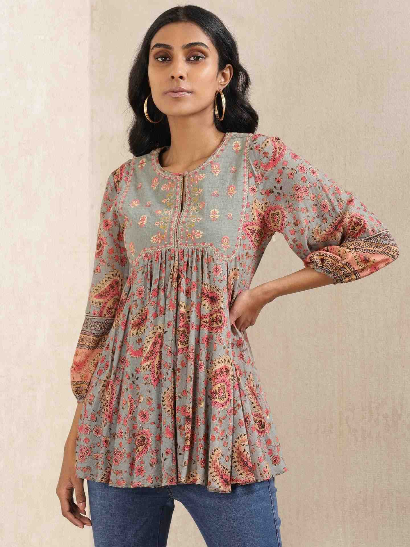 Grey Kanika Kurti