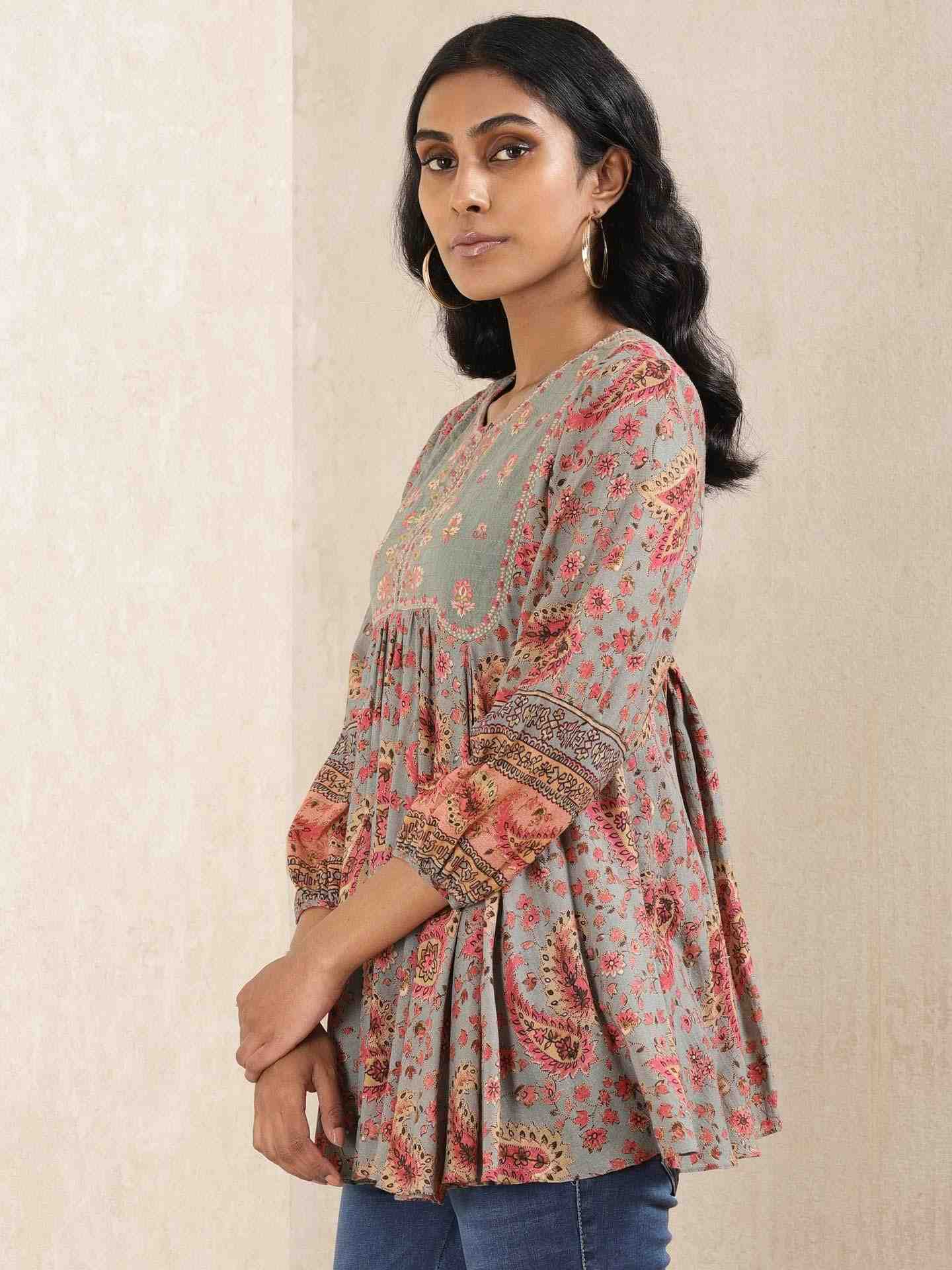 Grey Kanika Kurti