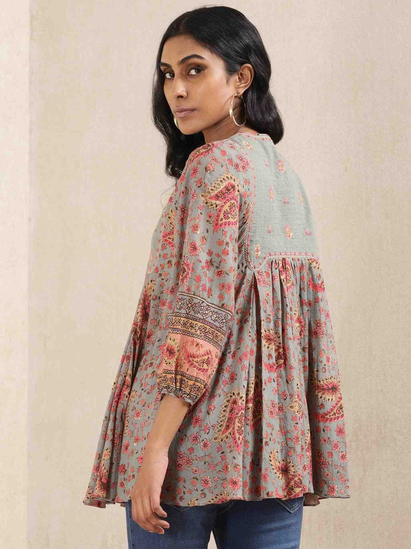Grey Kanika Kurti