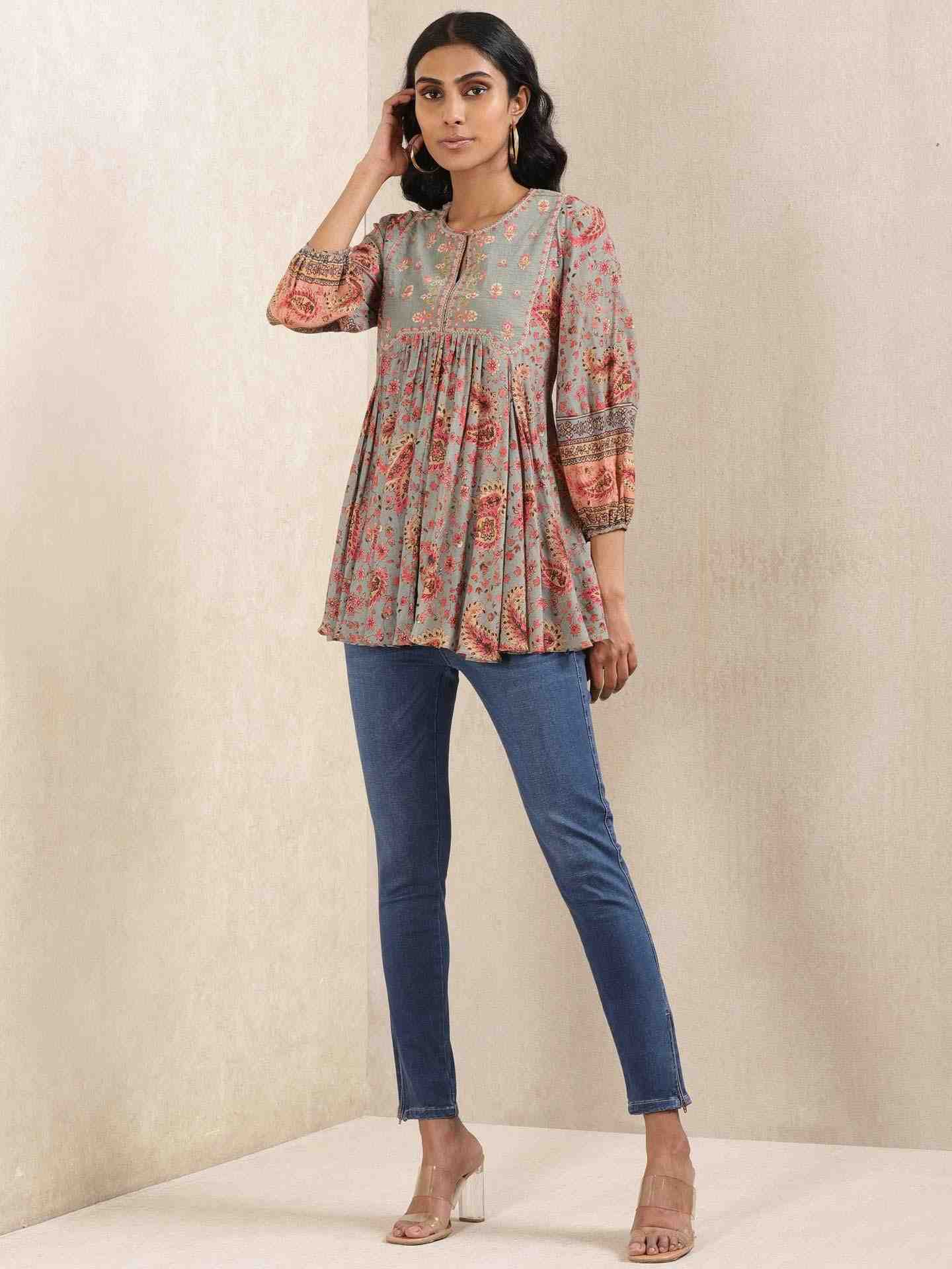 Grey Kanika Kurti