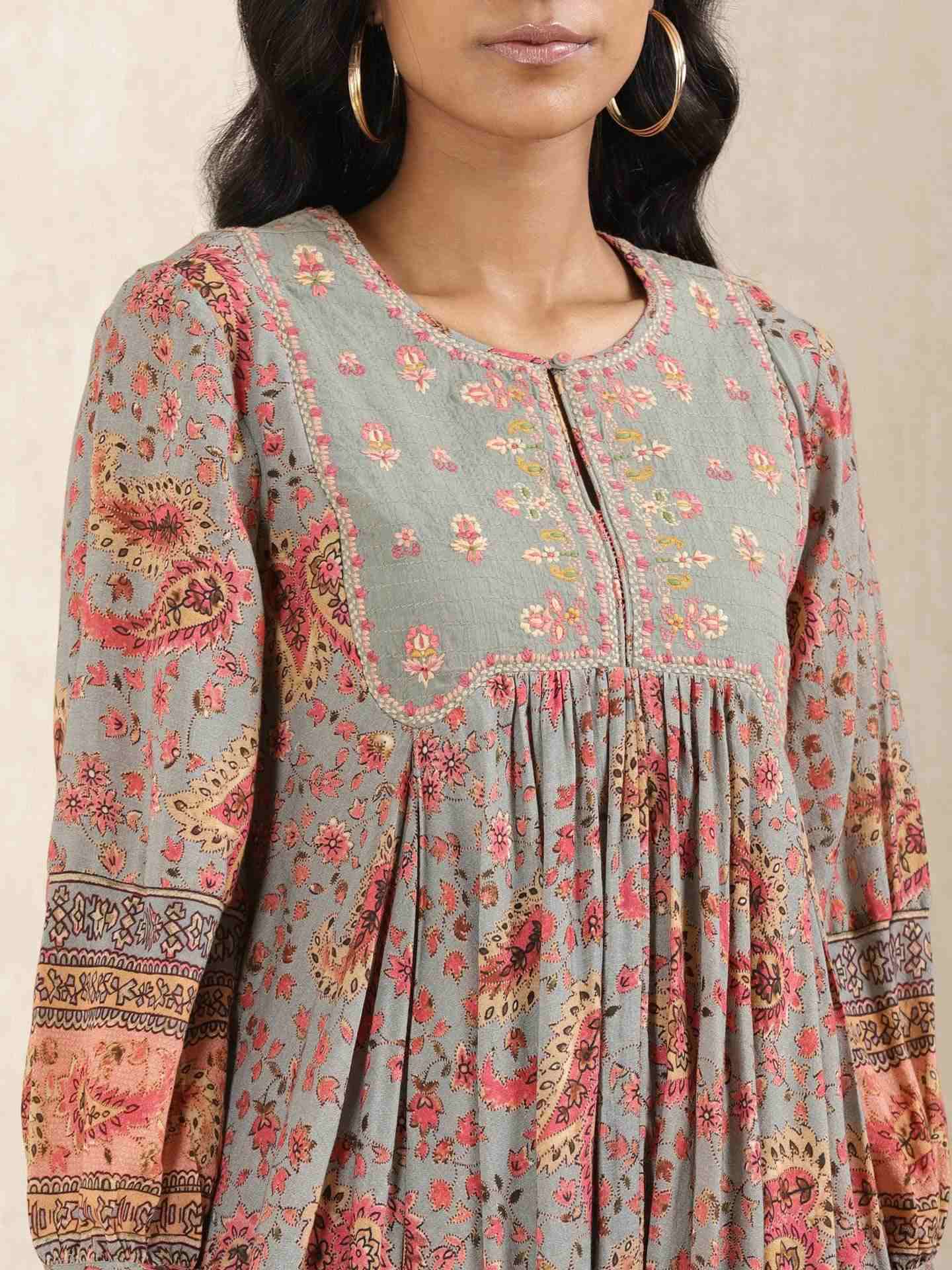 Grey Kanika Kurti