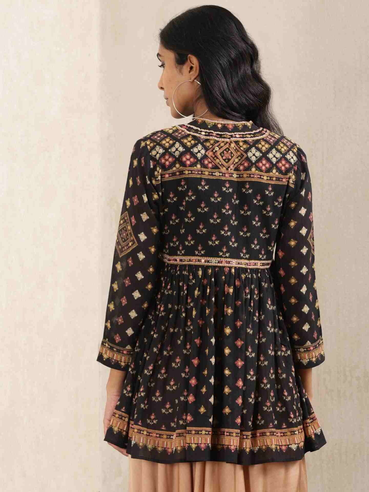 Black Bandish Kurti