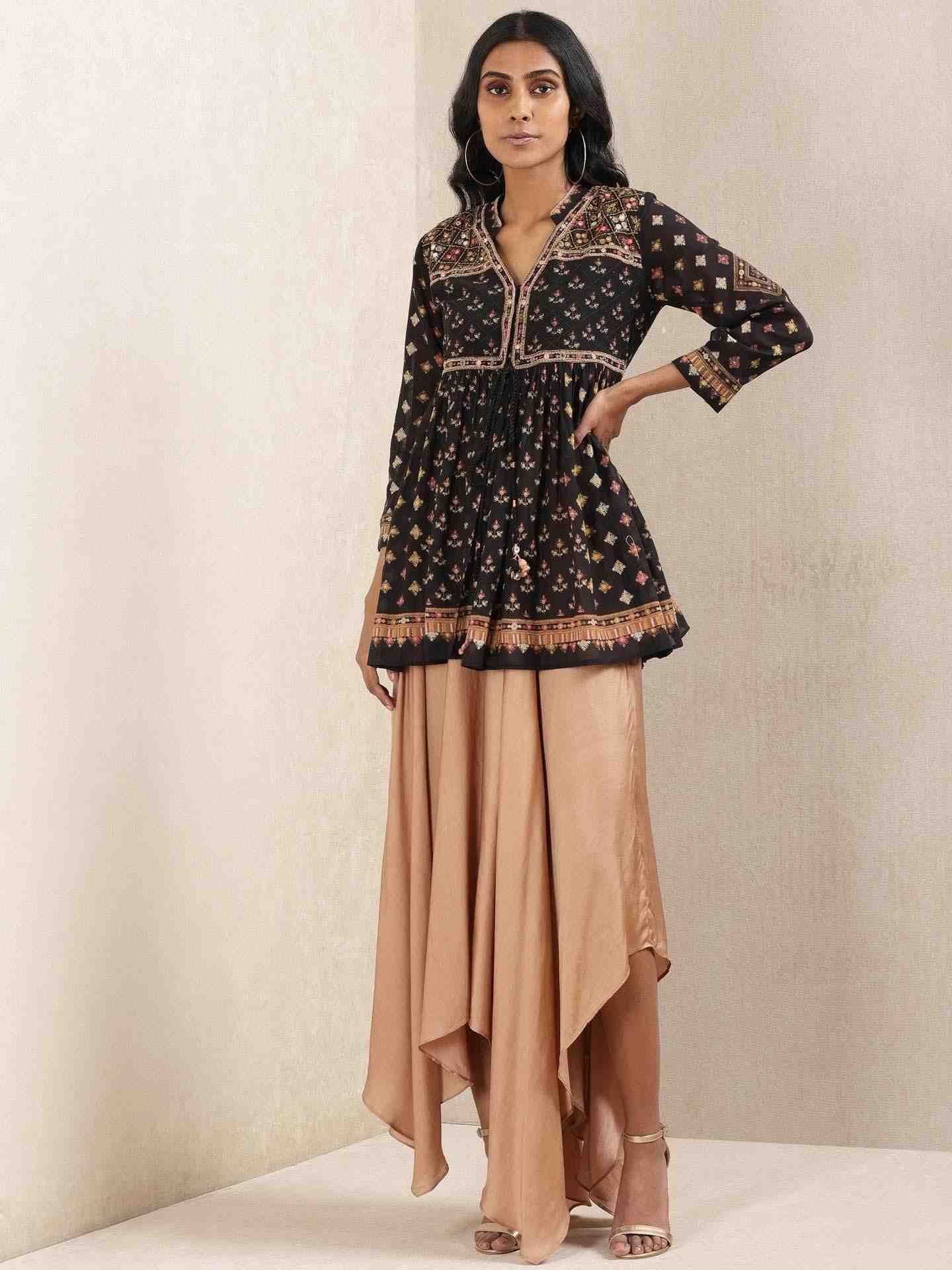 Black Bandish Kurti