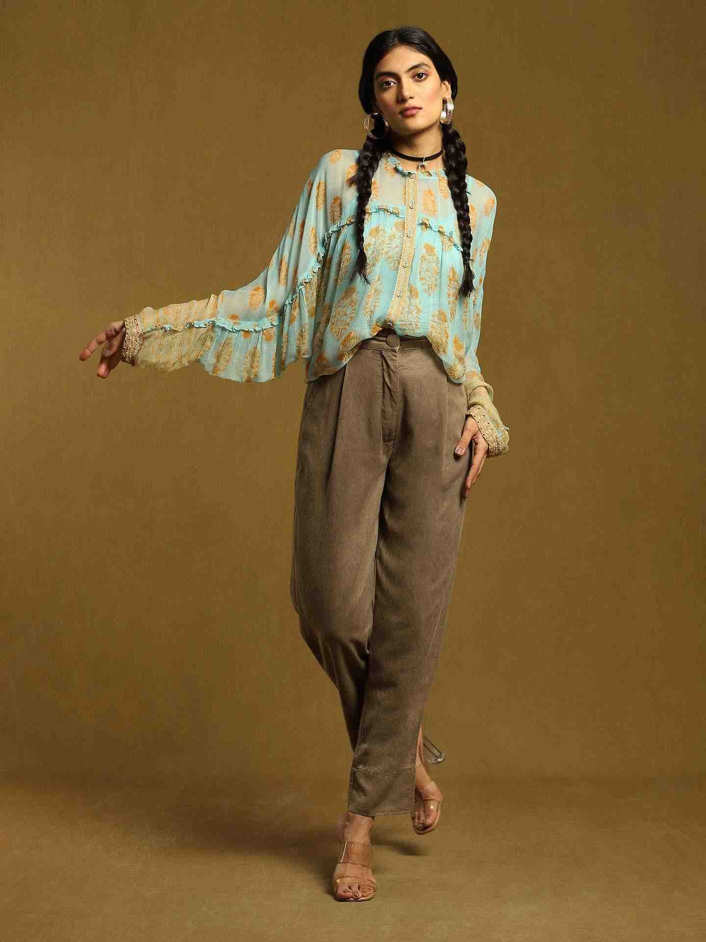 Aqua Mogra Butti Kurti