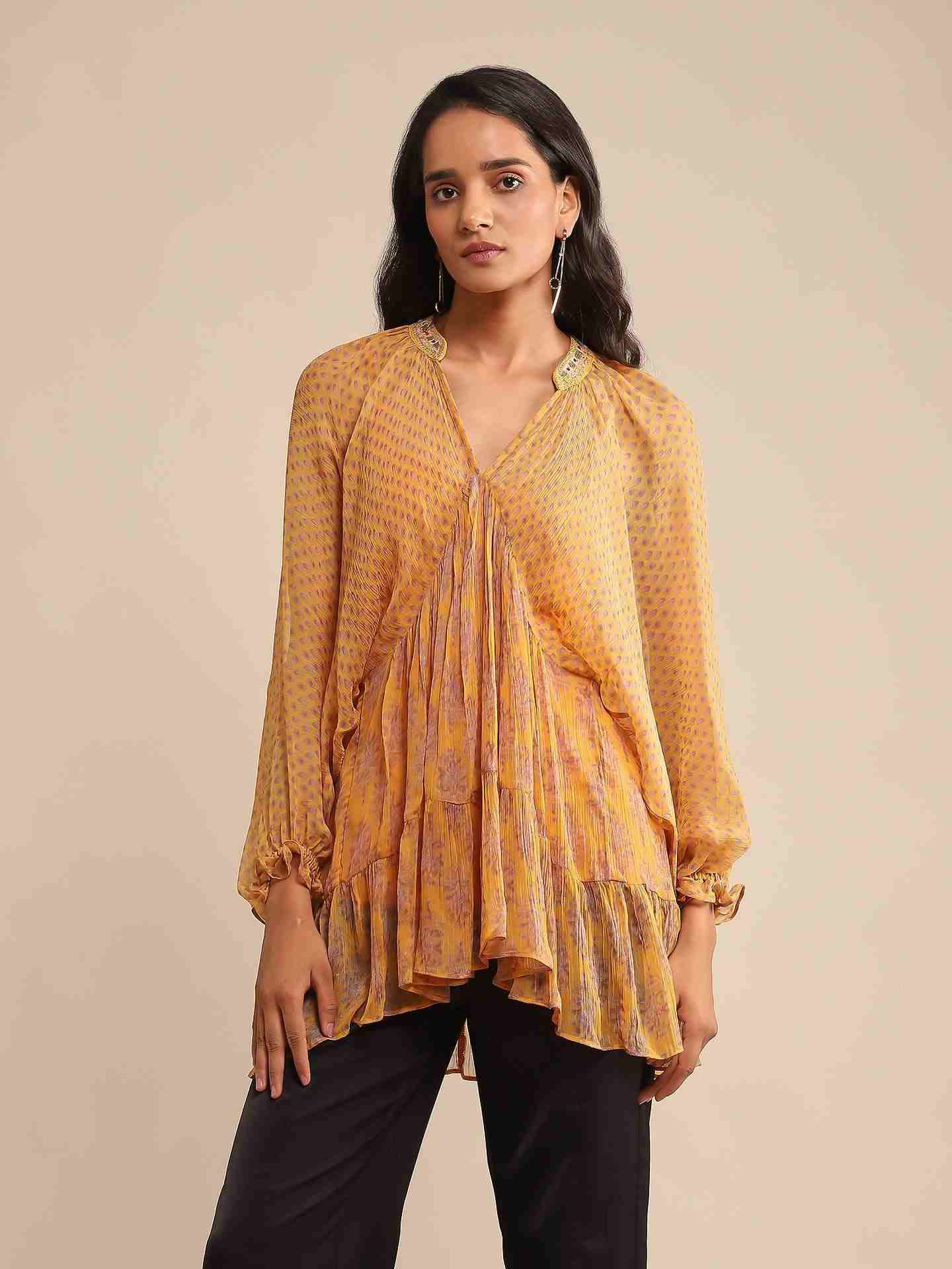 Yellow Anantam Kurti