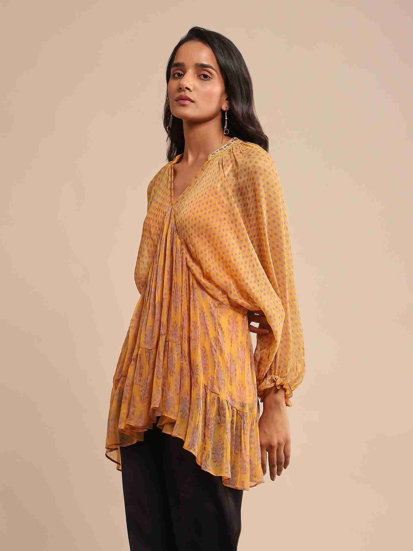 Yellow Anantam Kurti