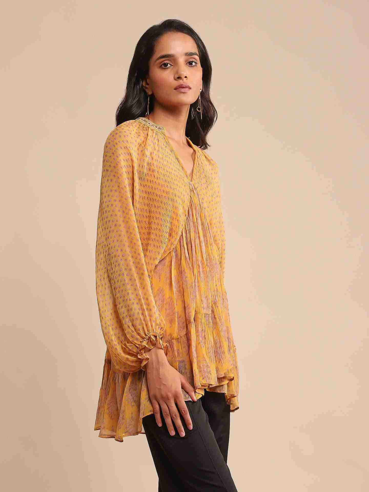 Yellow Anantam Kurti