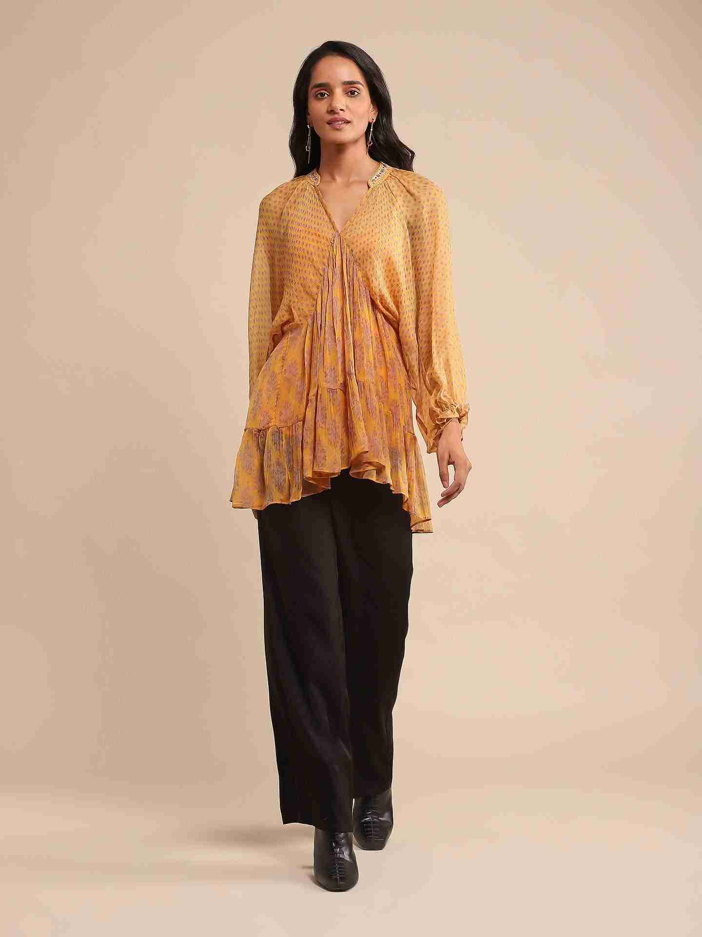 Yellow Anantam Kurti