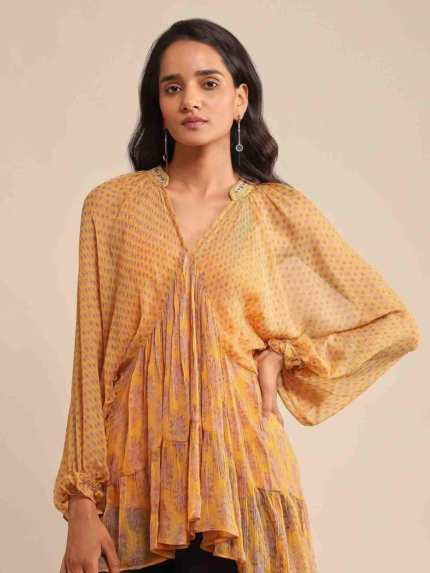 Yellow Anantam Kurti