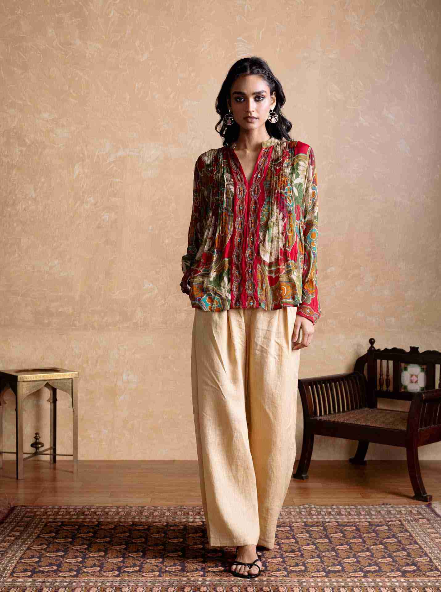 Red Floriant Print Kurti