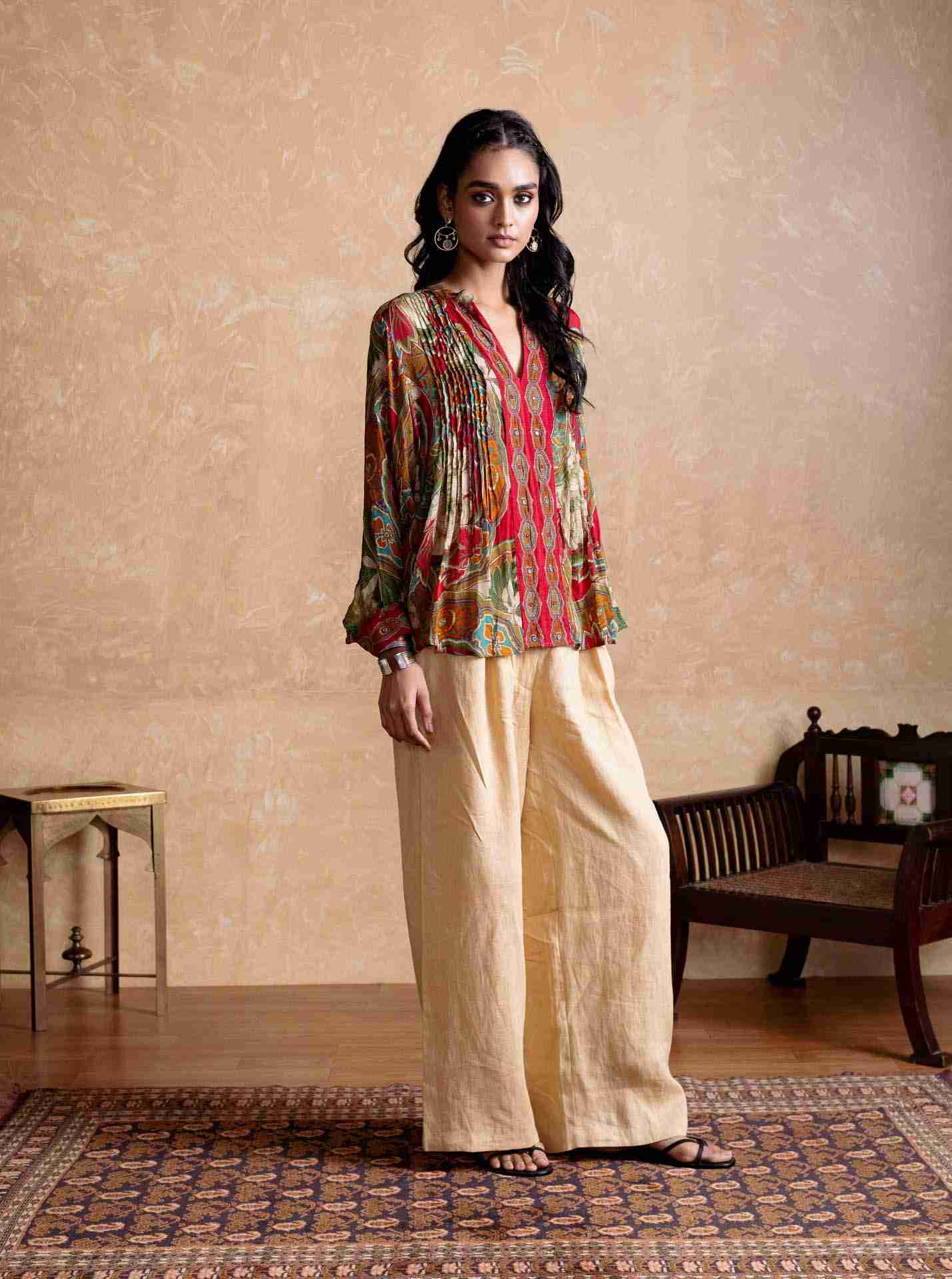 Red Floriant Print Kurti