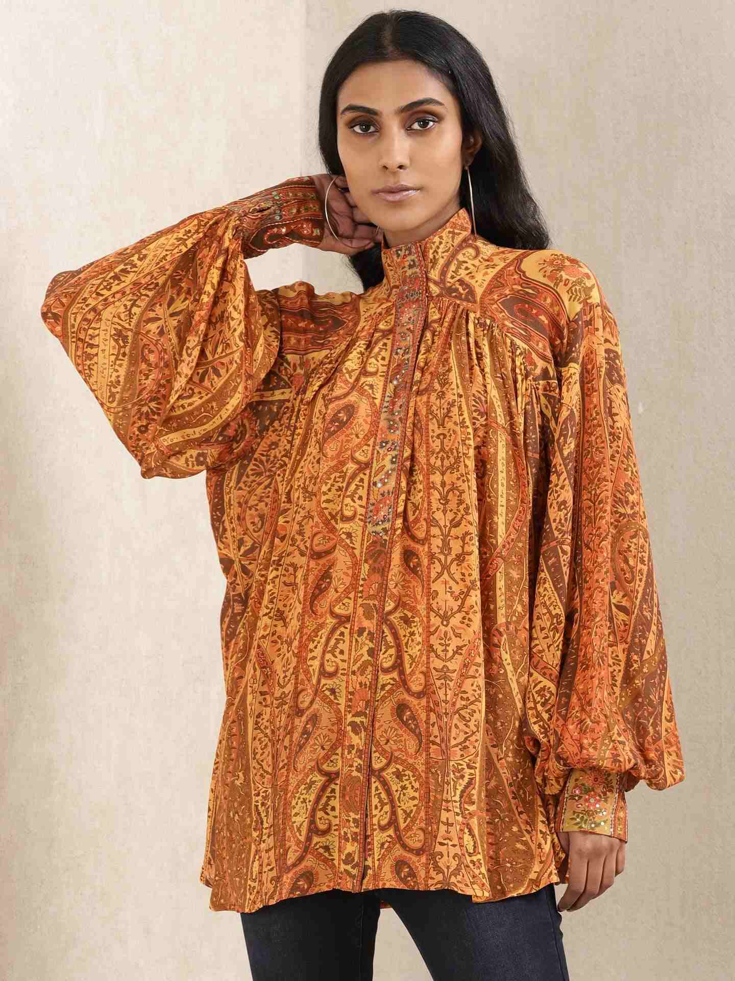 Rust Maharaja Kurti