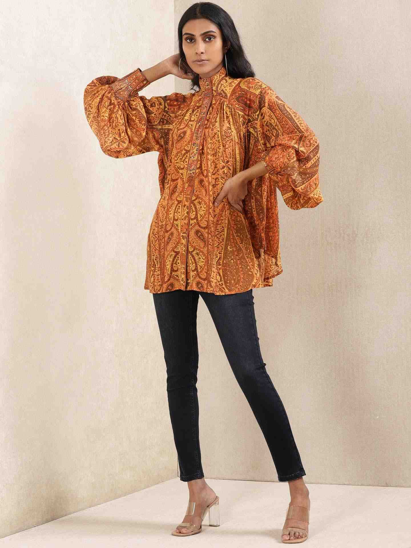 Rust Maharaja Kurti