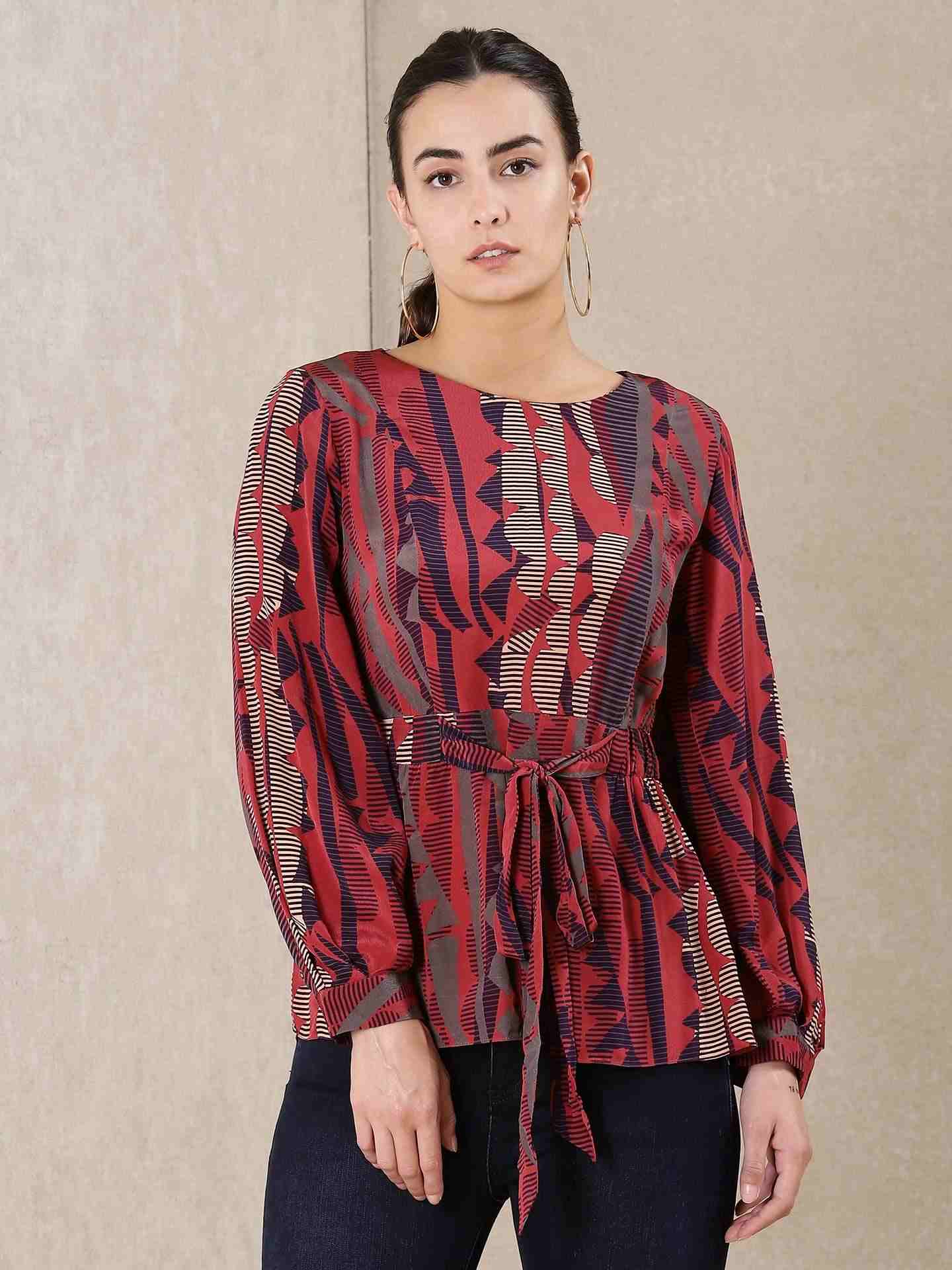 Plum Qamara Crepe Kurti