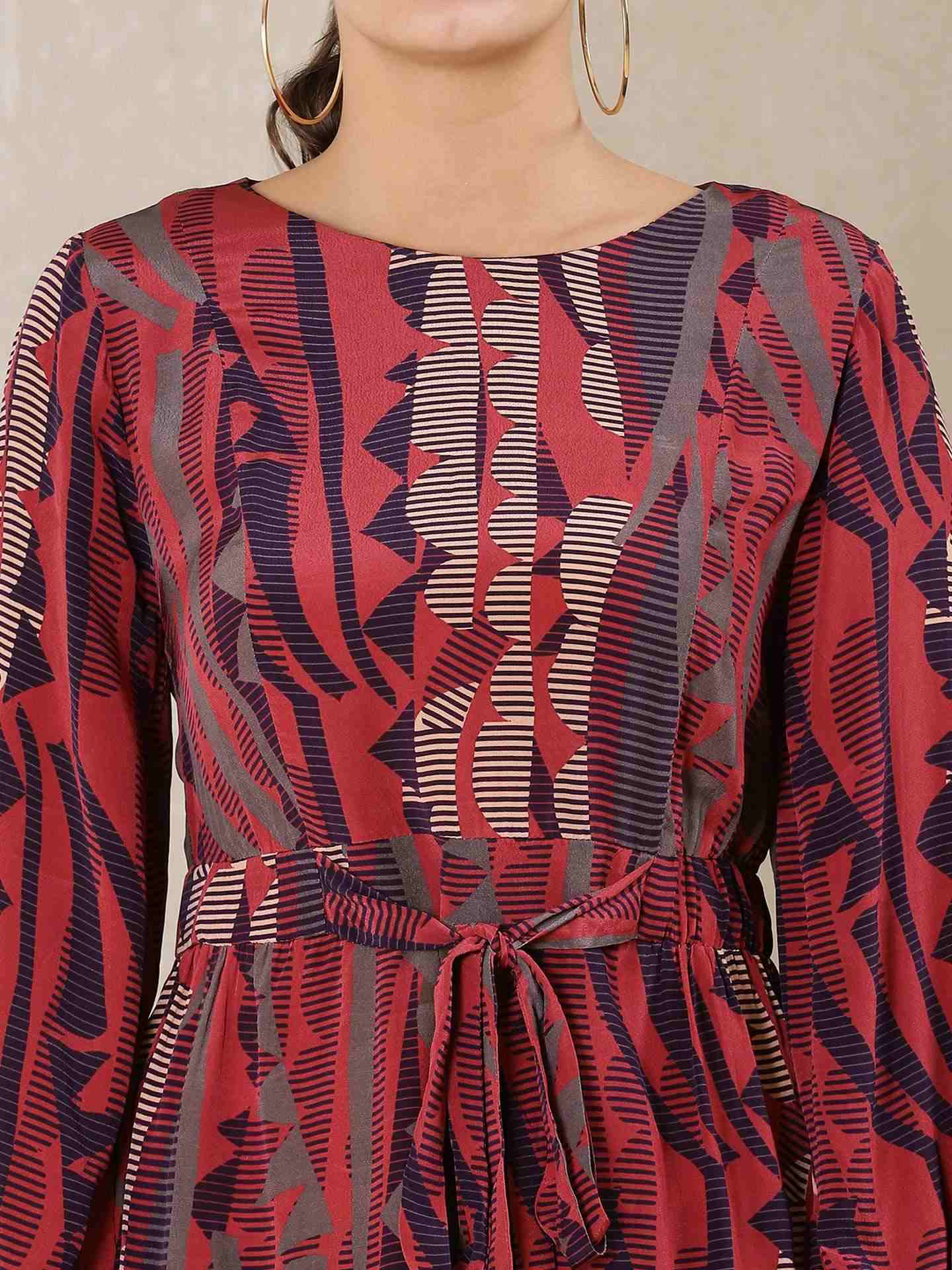 Plum Qamara Crepe Kurti