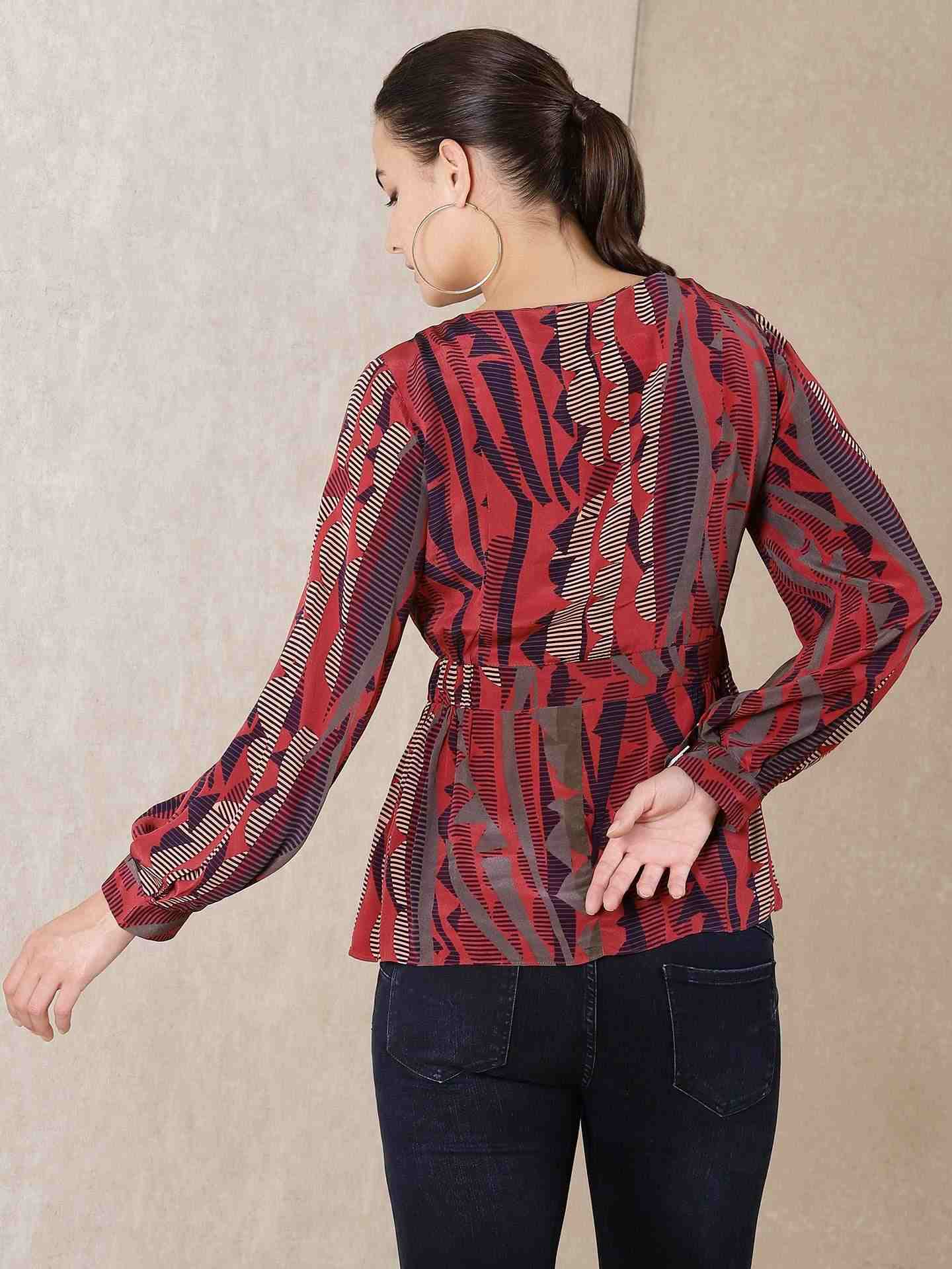 Plum Qamara Crepe Kurti