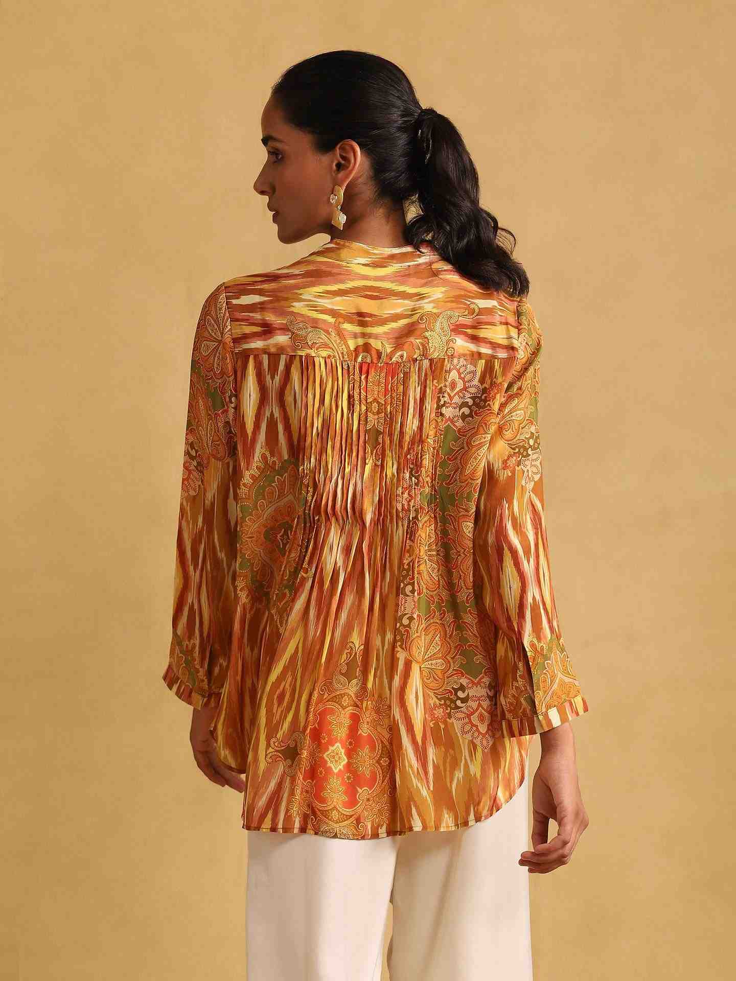 Yellow Shubhadra Blouson Top