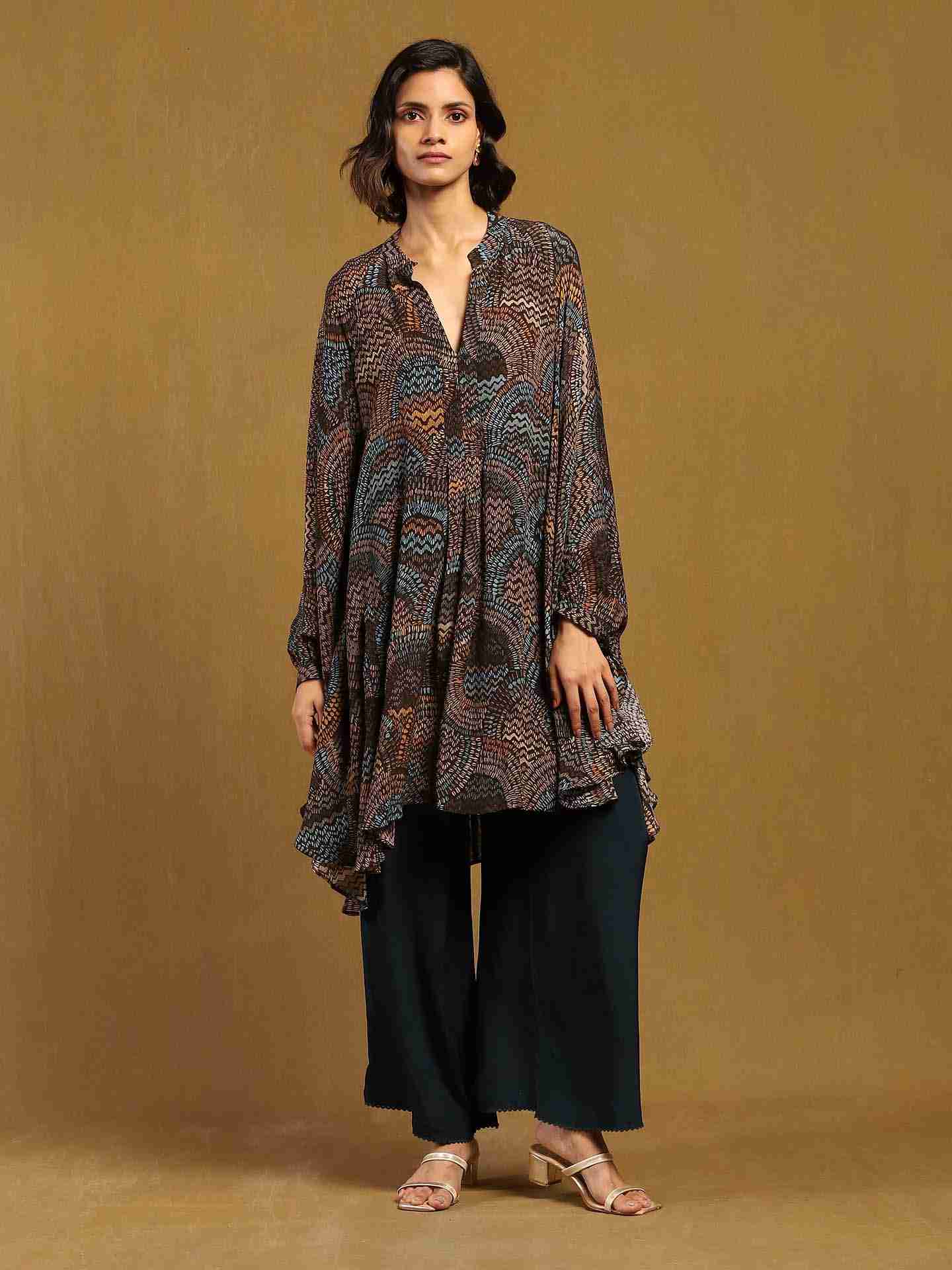 Green Aboriginal Kurti