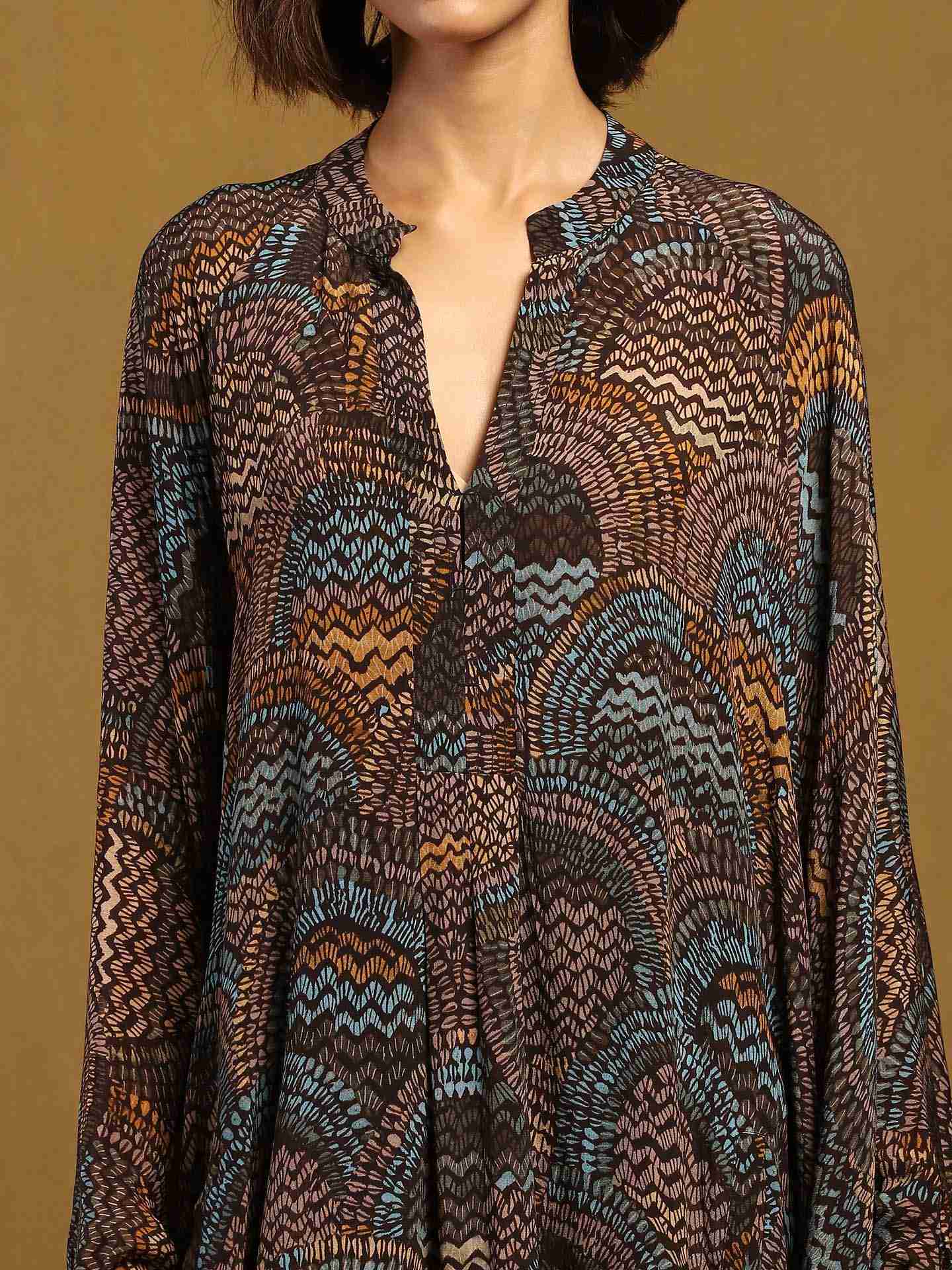 Green Aboriginal Kurti