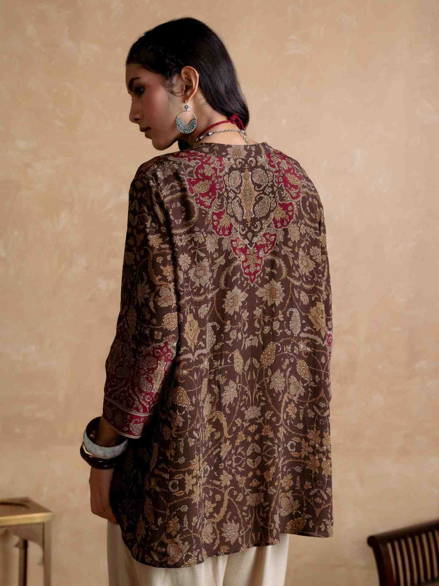 Brown Sonmarg Kurti