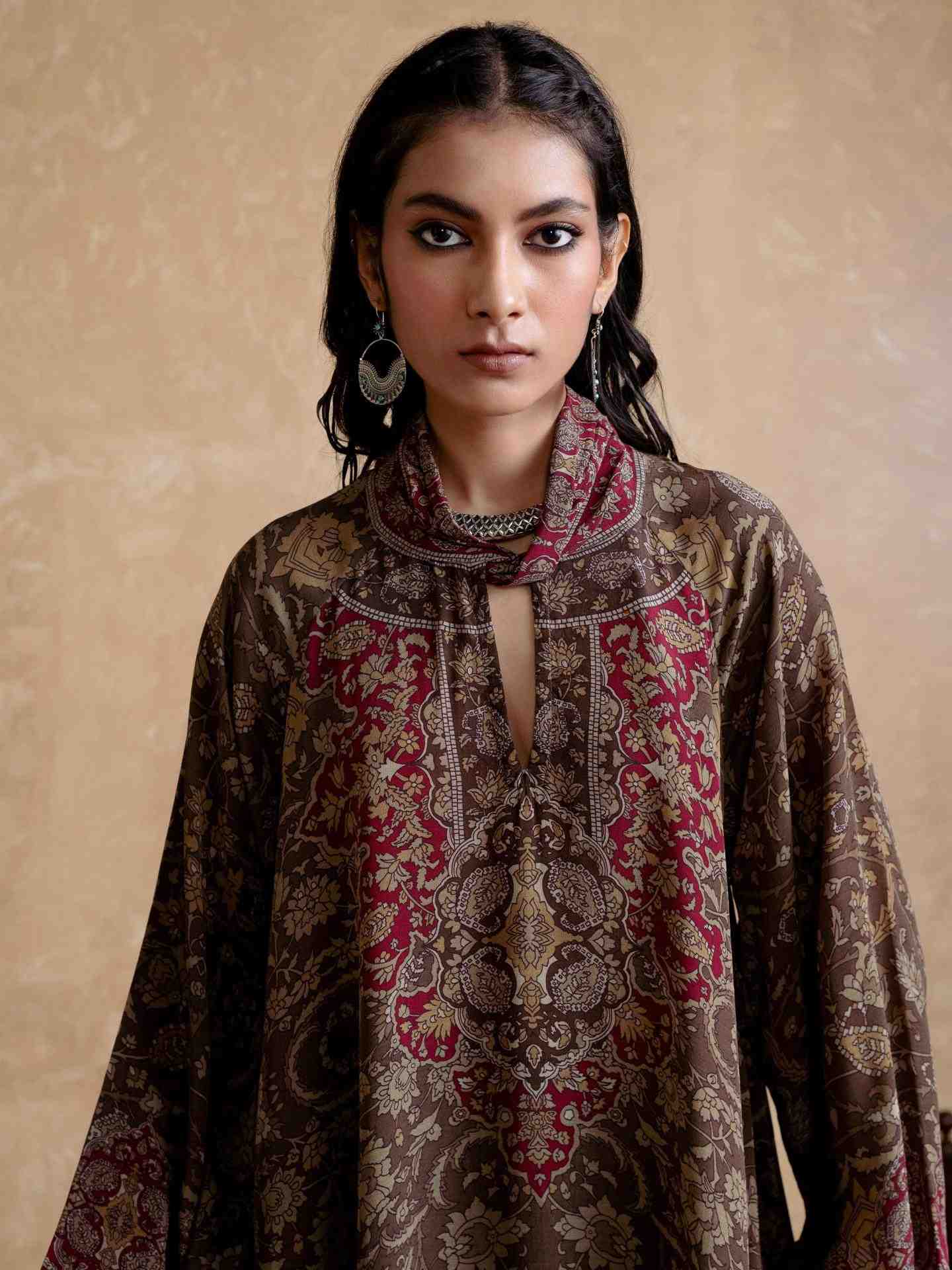 Brown Sonmarg Kurti