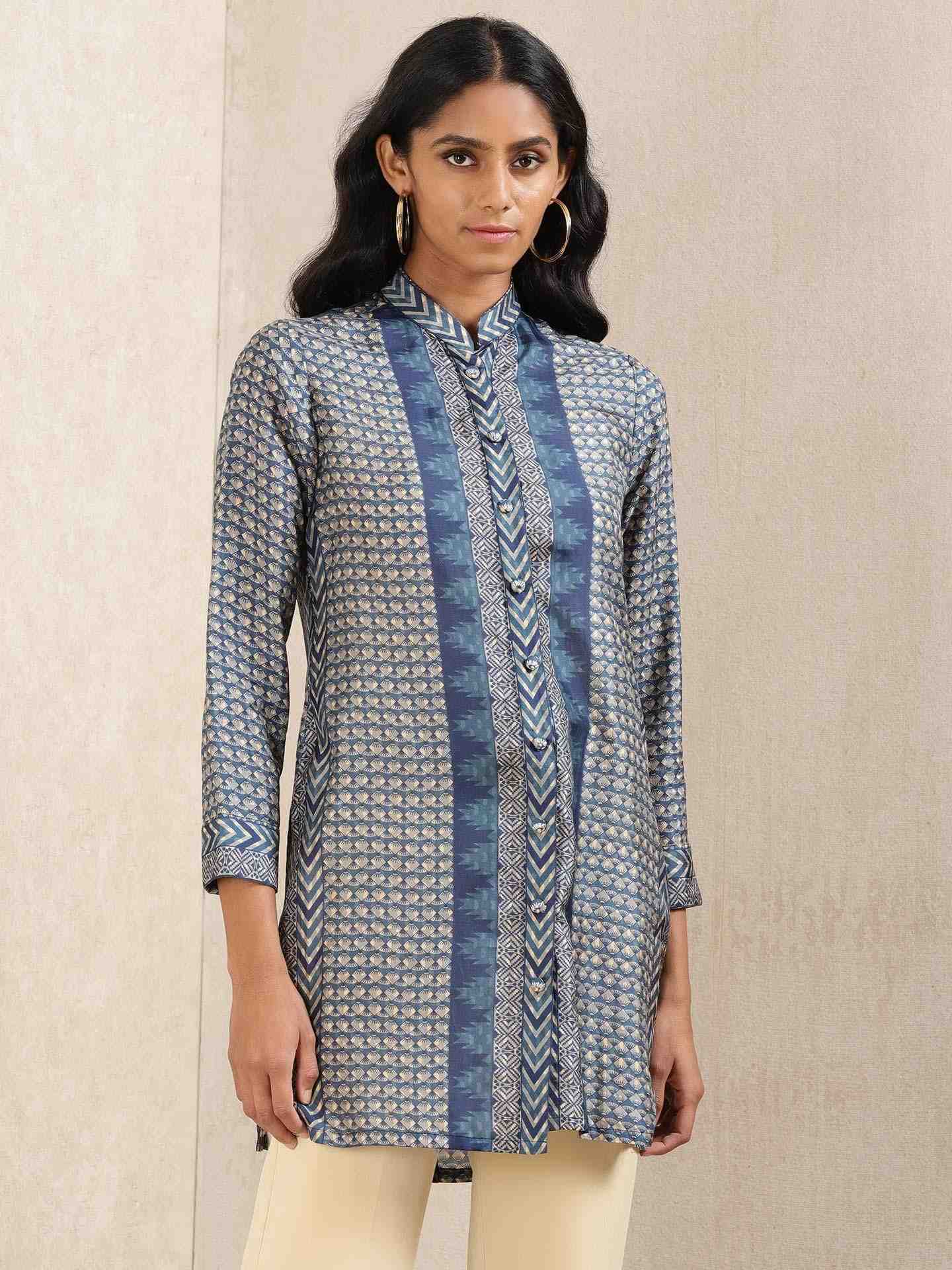 Indigo Zeeni Kurti
