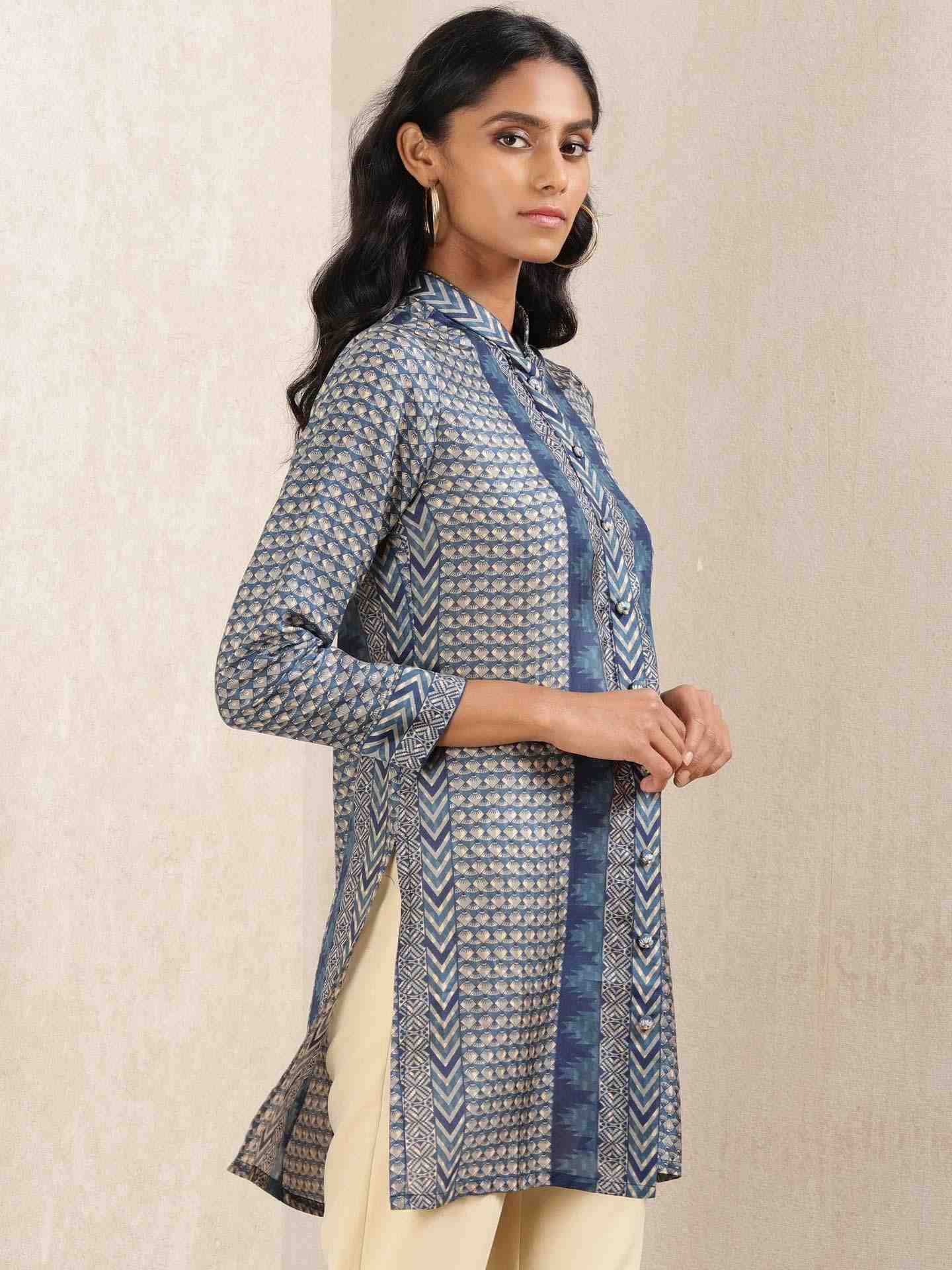 Indigo Zeeni Kurti